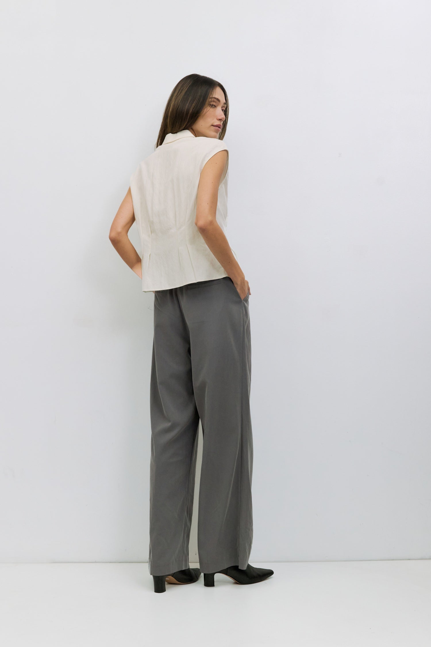 The Garner Pants | Double Pleated Wide Leg Pants