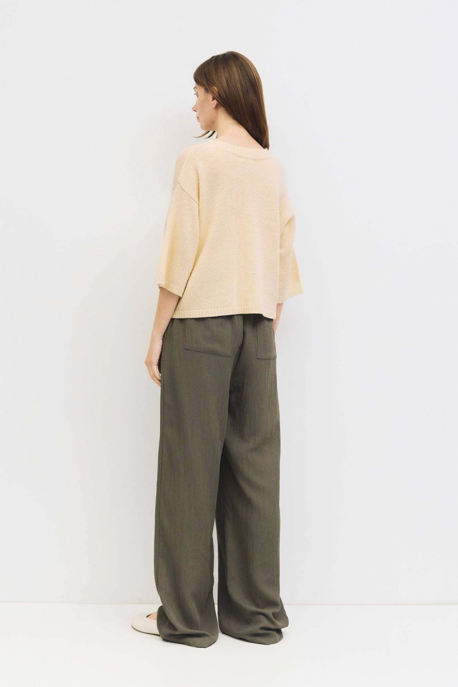 9045669282013, The Matilda Pants, Bottoms, Mod Ref, beige,Breathable,brown,Casual,cf-color-beige,cf-color-bone,cf-color-brown,cf-color-olive,cf-size-l,cf-size-m,cf-size-s,cf-vendor-mod-ref,Cotton,Elastic,Elastic Waistband,everyday,Front Tie,front ties,ivory,Lightweight,Long Pants,new,nylon,Pants,Pocket,Pockets,Relaxed,Relaxed Fit,Semi-Casual,side pockets,Tie,wide,Wide Leg,Wide Leg Pants,womens, Information The Matilda Pants are wide-leg pull-on pants designed with an adjustable elastic waistband and feature