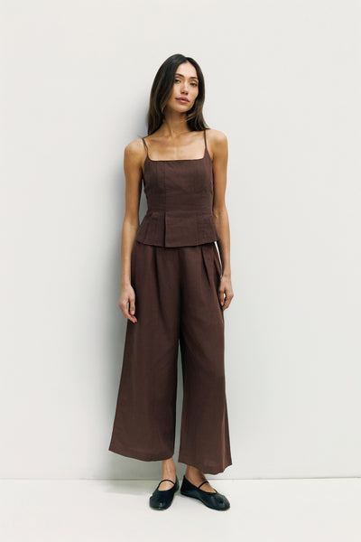 The Jocelyn Pants | Pleated Linen Pants