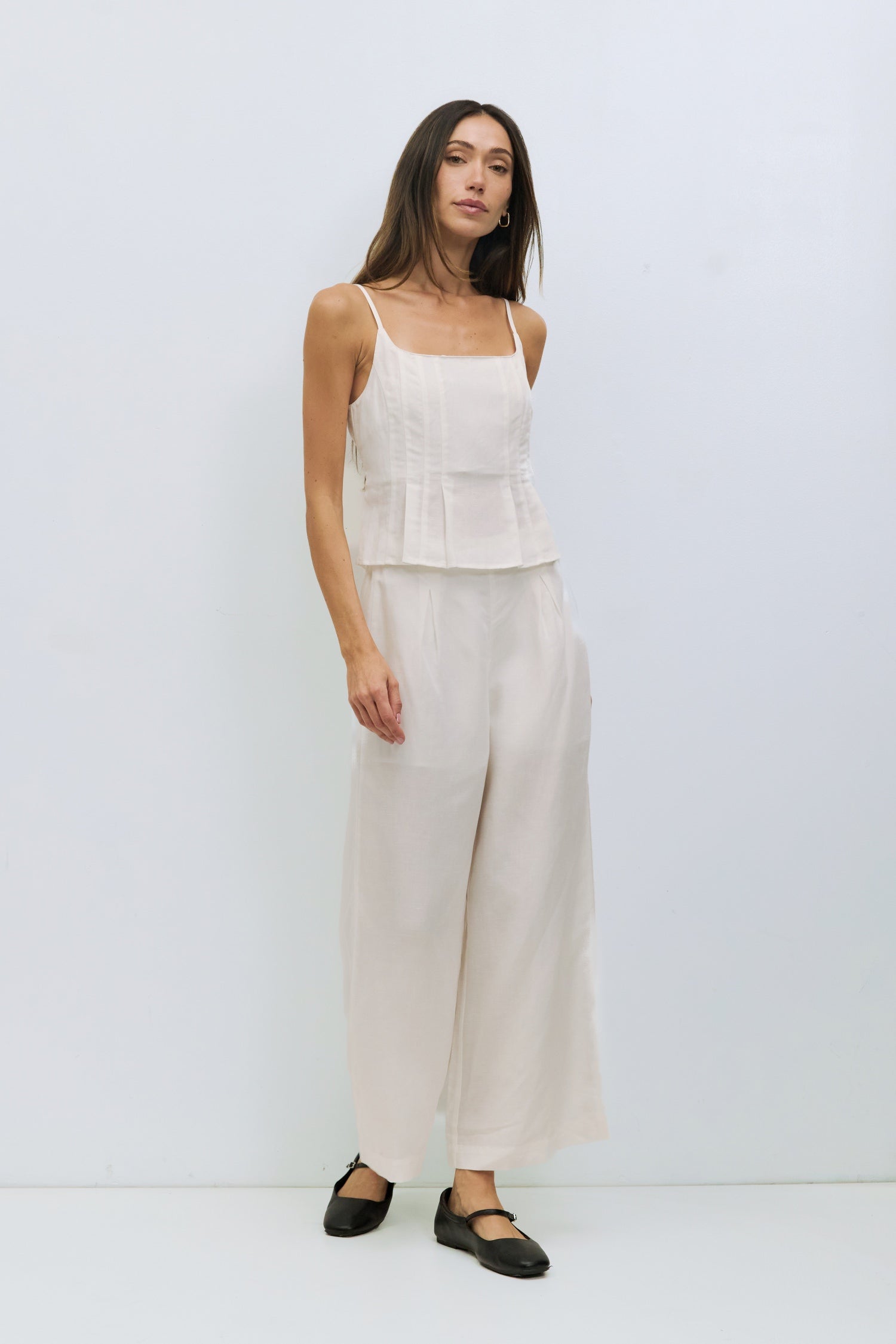 The Jocelyn Pants | Pleated Linen Pants