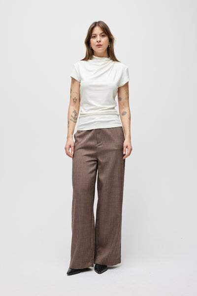 The Mariah Pants | Pinstripe Trousers