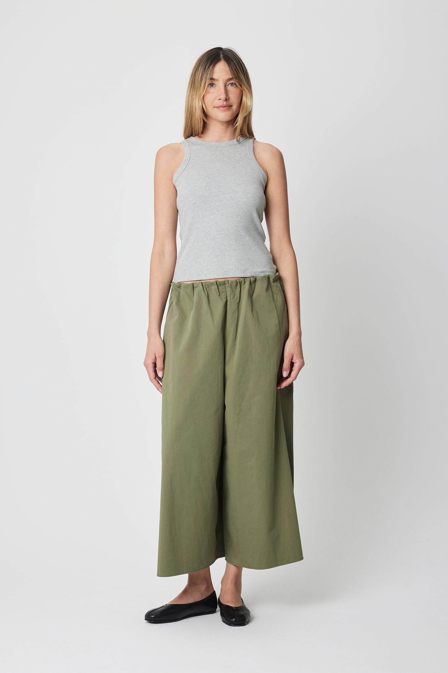 The Tara Pants | Shirred Waist Wide Leg Pants
