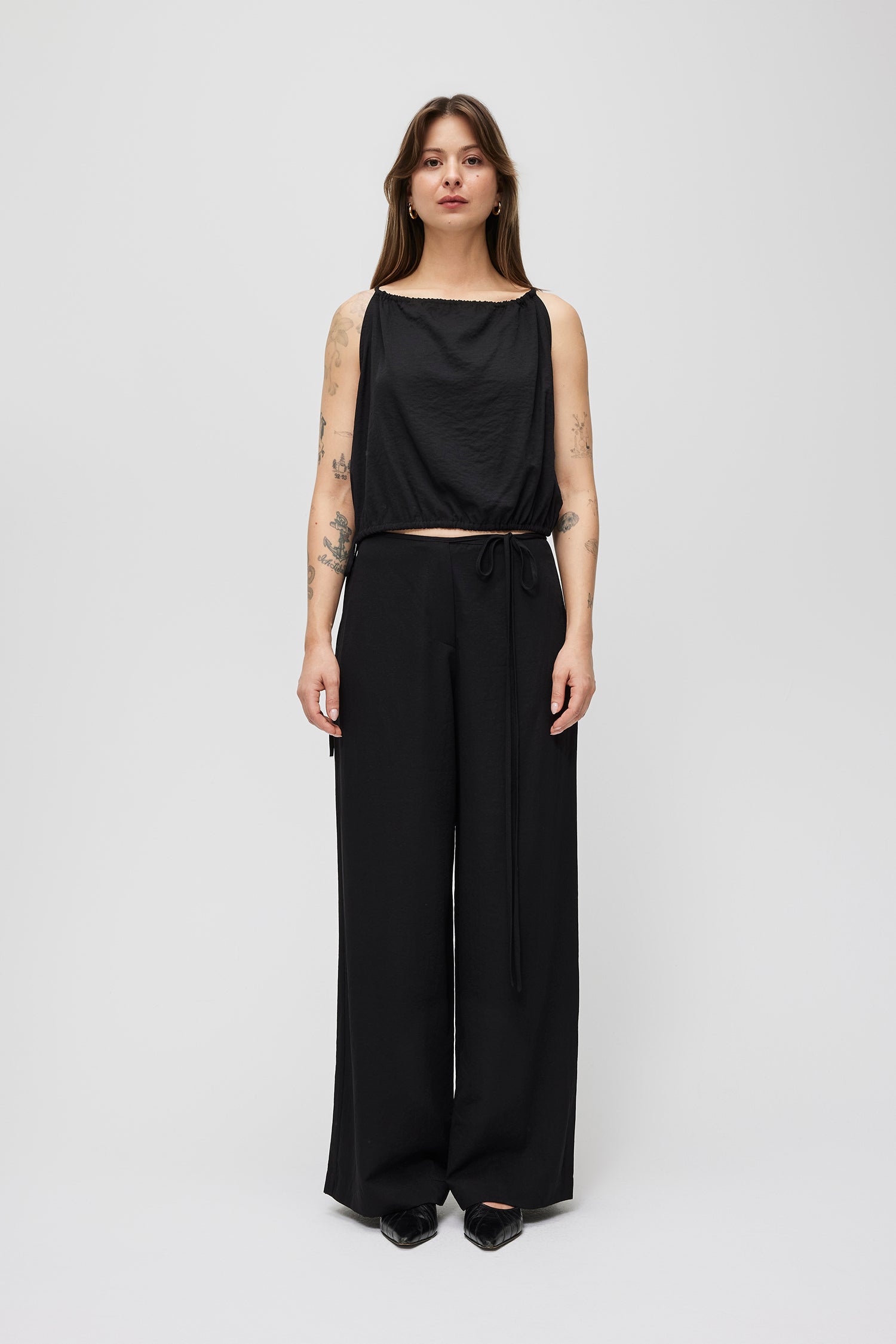 The Shar Pants | Tie Front Lightweight Pants