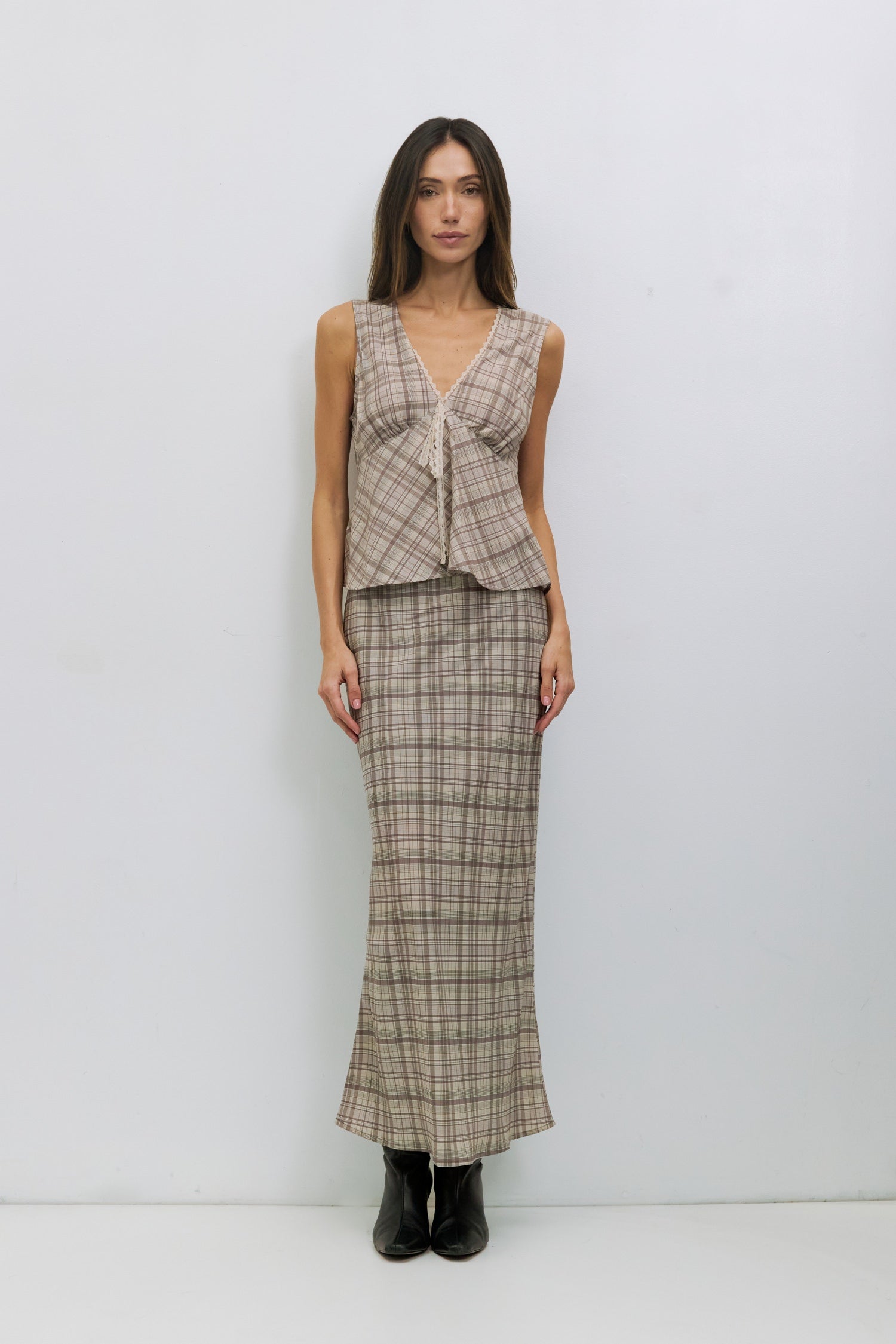 The Paxton Skirt | Plaid Maxi Skirt