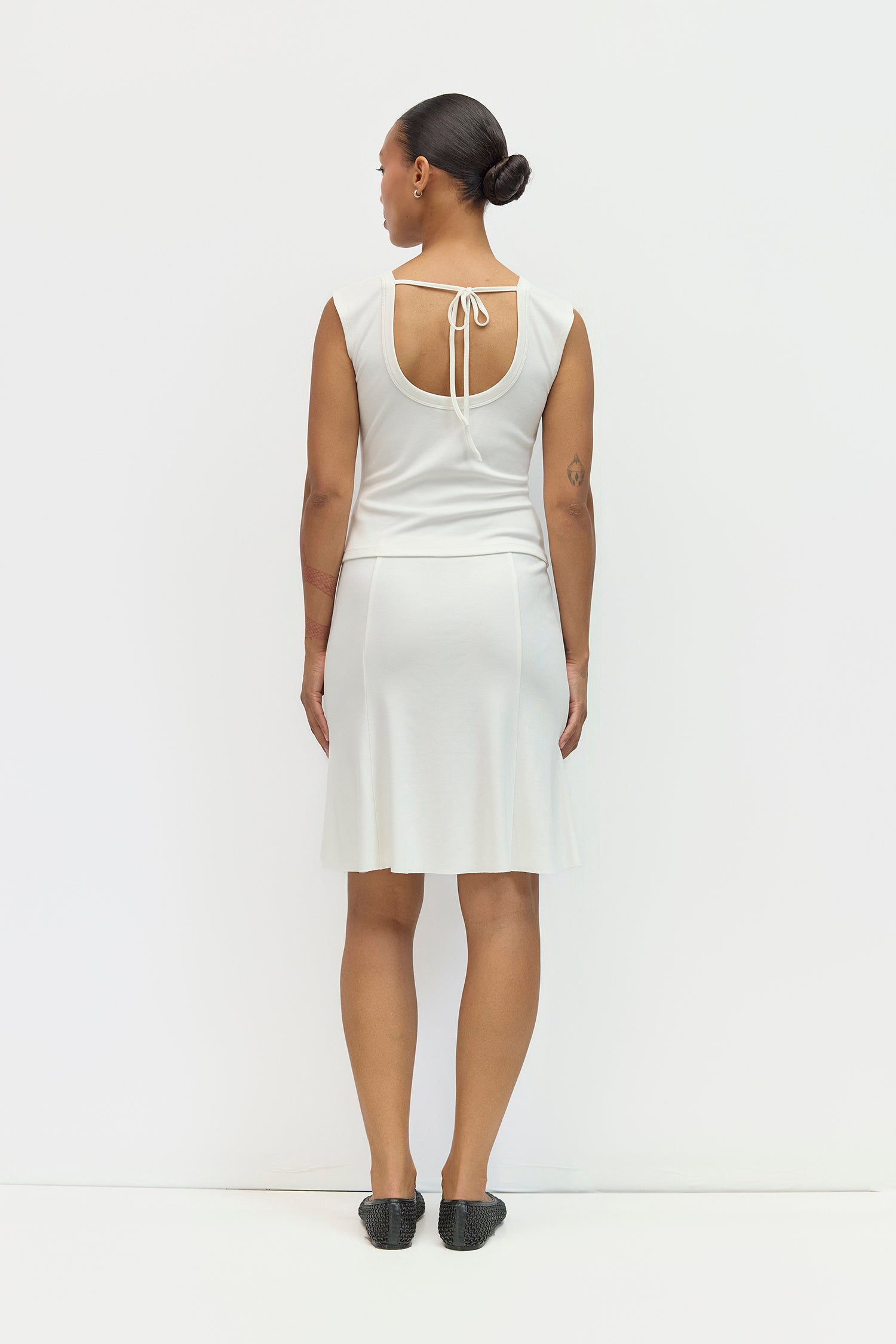 The Loraine Skirt | Modal Cupro Knit Mini Skirt