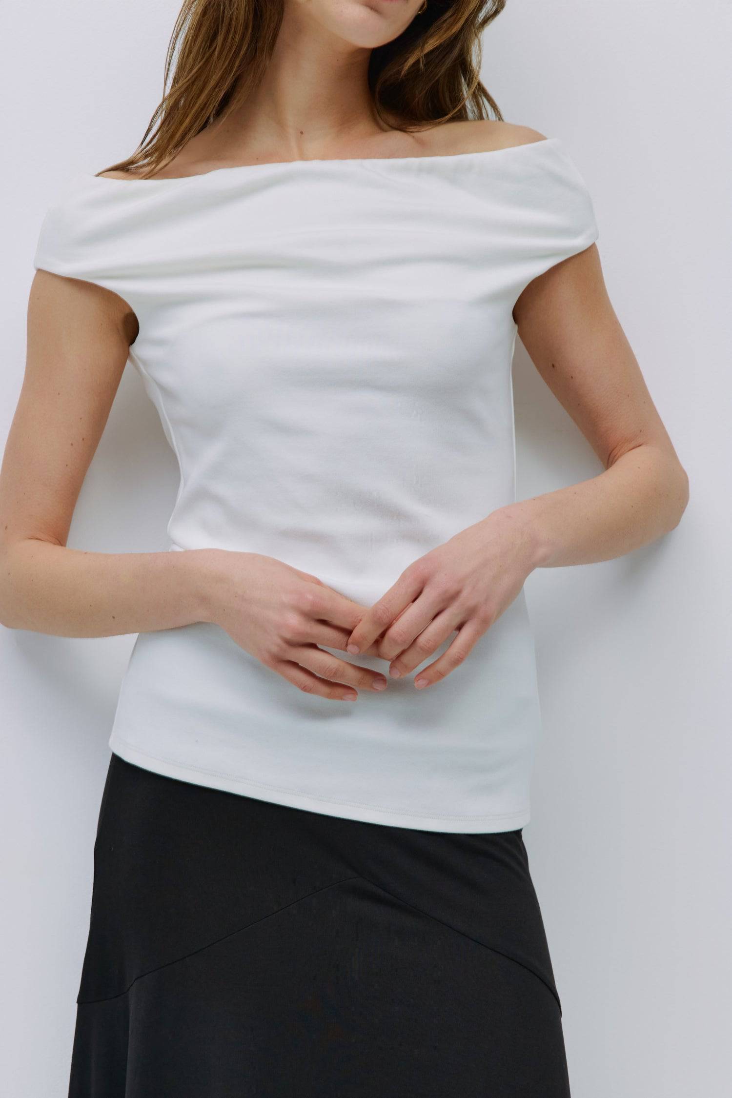 The Kris Top | Knit Off-the-Shoulder Top