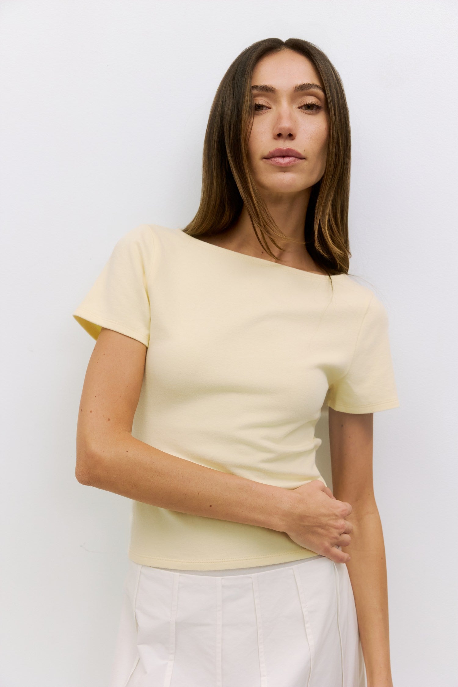 The Breanna Top | Wide Neck Soft Knit Top