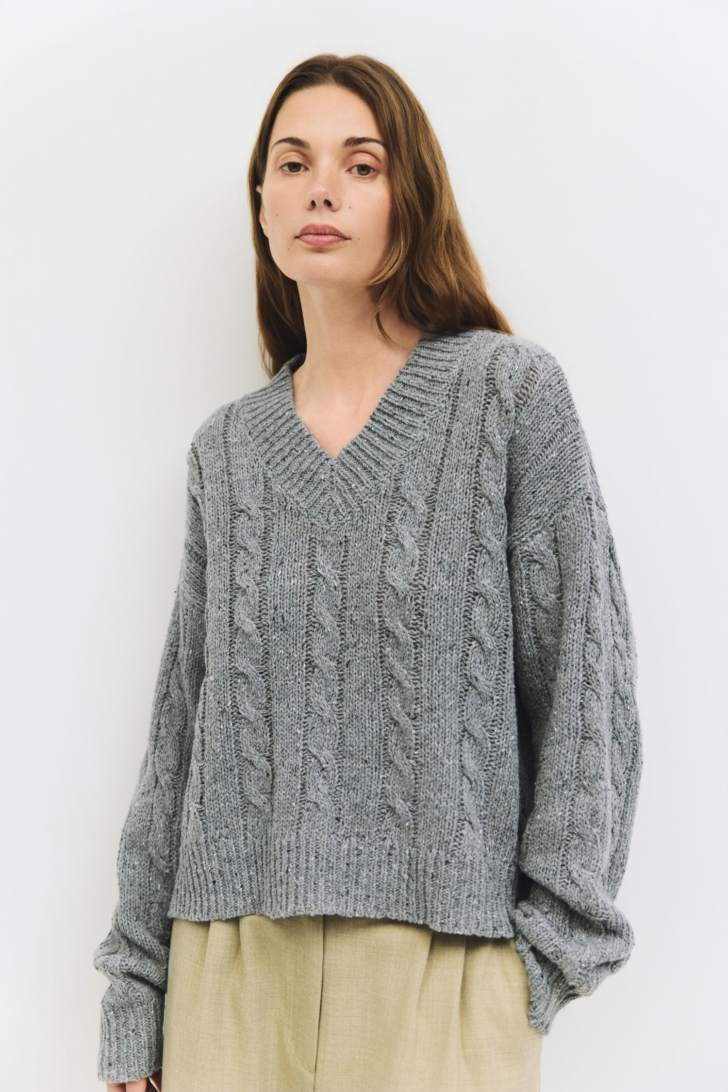 The Pierre Sweater | Confetti Cable Knit Sweater