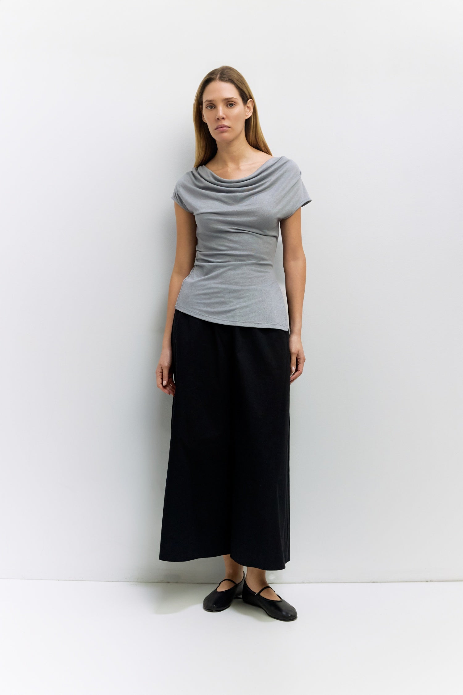 The Lena Top | Knit Cowl Neck Top