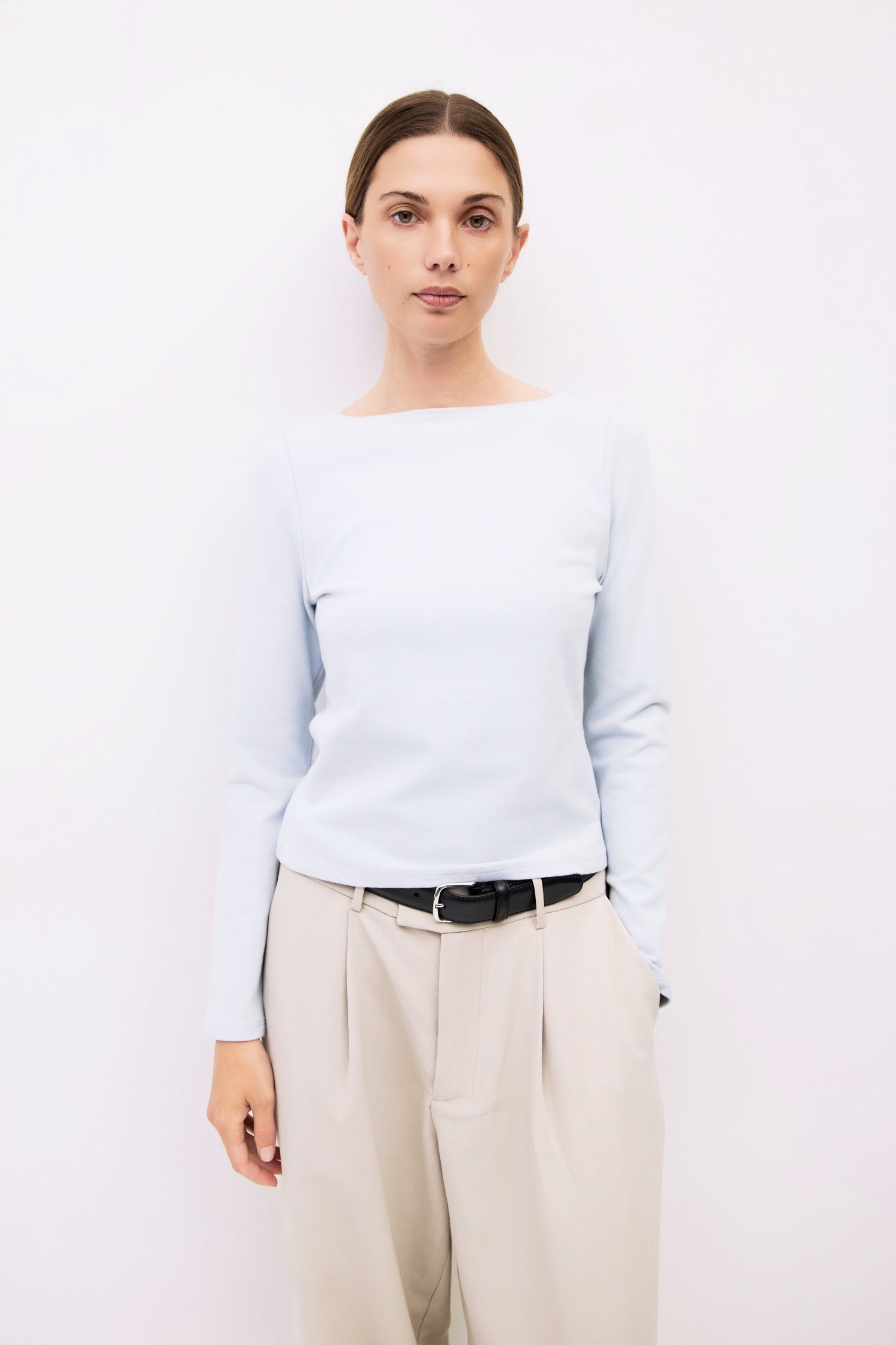 The Martina Top | Wide Neck Long Sleeve Top