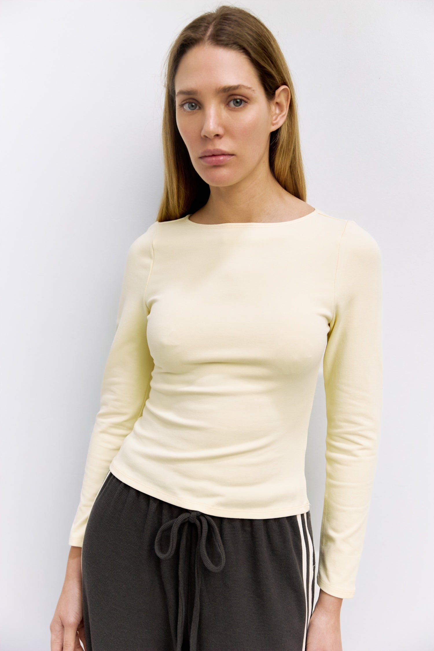 The Martina Top | Wide Neck Long Sleeve Top