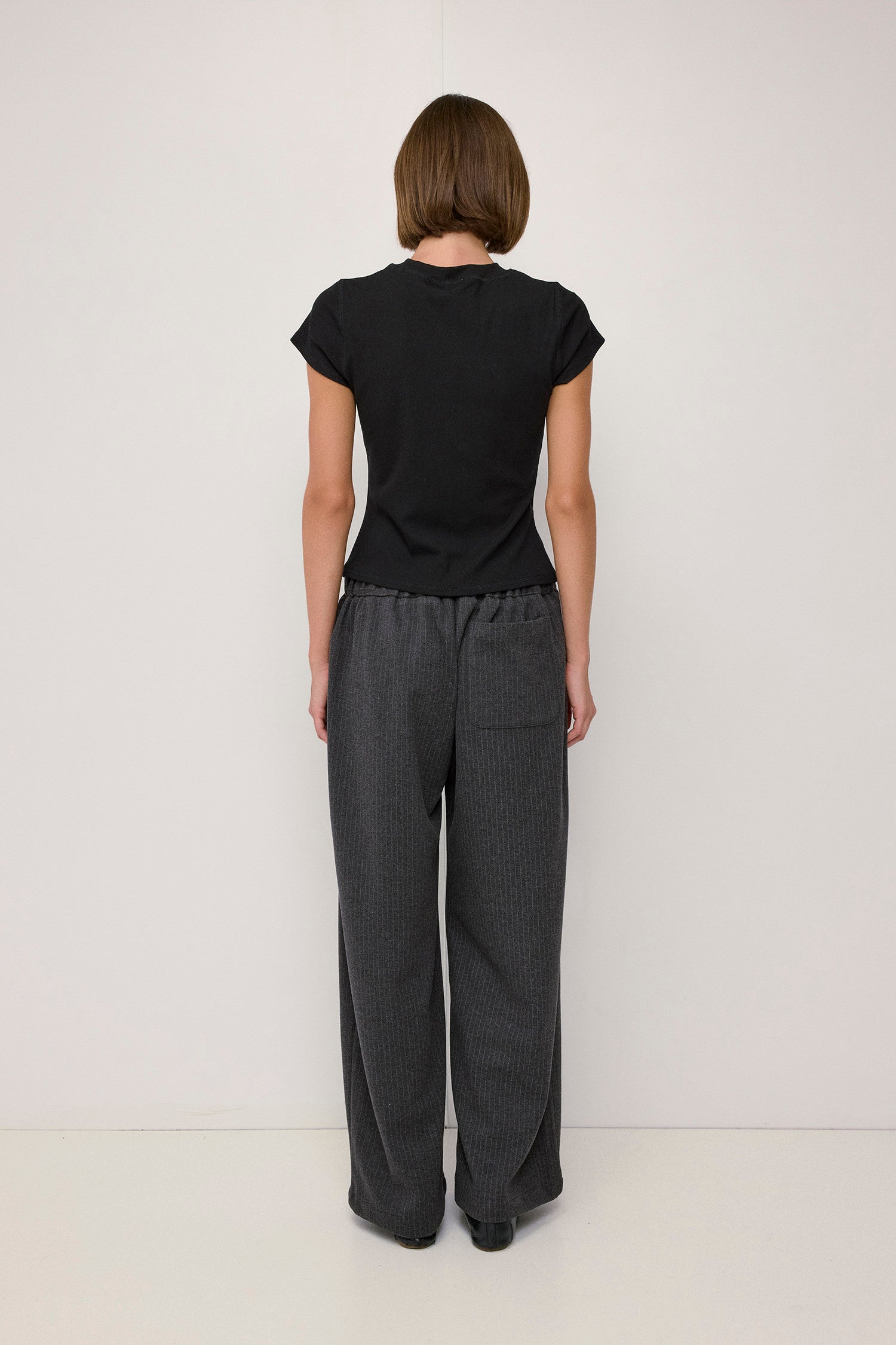 The Jeri Top | Ribbed High Neck Tee