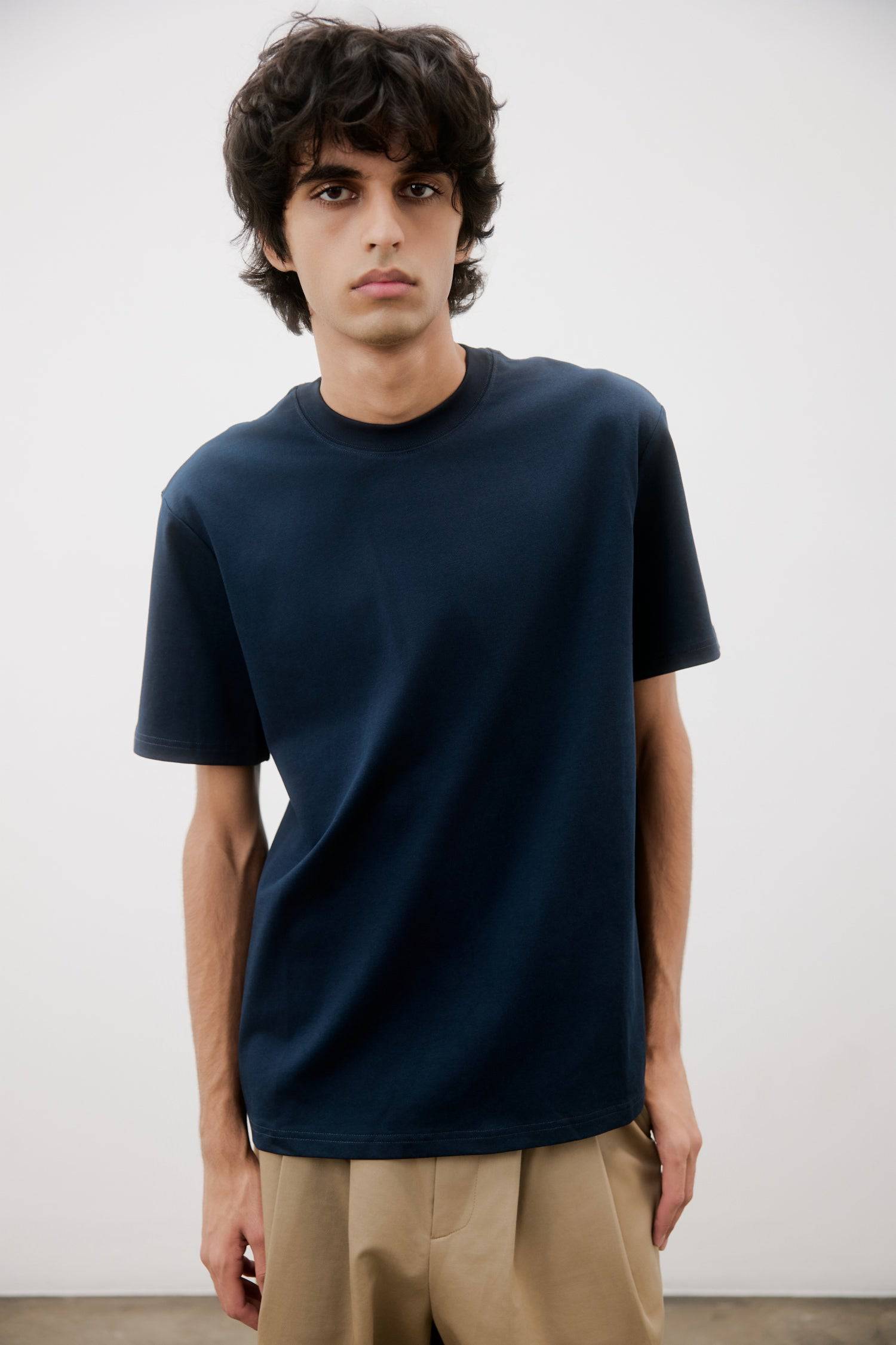 9094387925213, The Colin Top, Tops, Common Market, Basics,Black,Blue,Casual,cf-color-black,cf-color-white,cf-size-l,cf-size-m,cf-size-s,cf-size-xl,cf-size-xxl,cf-vendor-common-market,Charcoal,Comfortable,Everyday,Grey,Heather Grey,Men's,Ribbed,Ribbed Fabric,Ribbed Top,Short Sleeve,Solid,T-Shirt,Tee,Tops, Information The Colin Top is a relaxed-fit tee crafted from midweight cotton jersey for soft, everyday comfort. Featuring a classic crewneck and short sleeves, it’s a versatile essential for any wardrobe. D