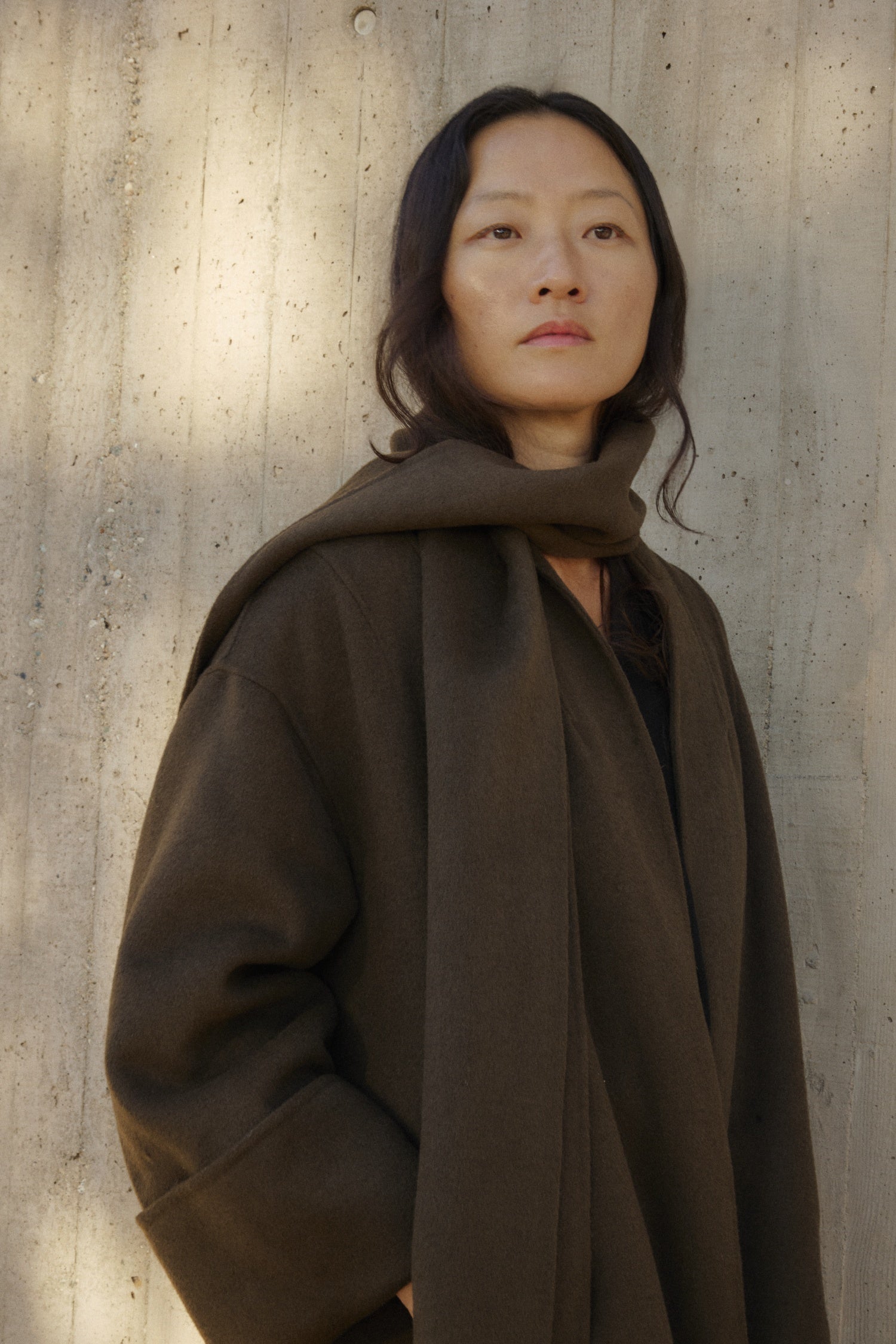 コート Mm Studio Slate Wool Molo Coat The Rhodes Coat | Unisex Coat with Detachable Scarf – Mod