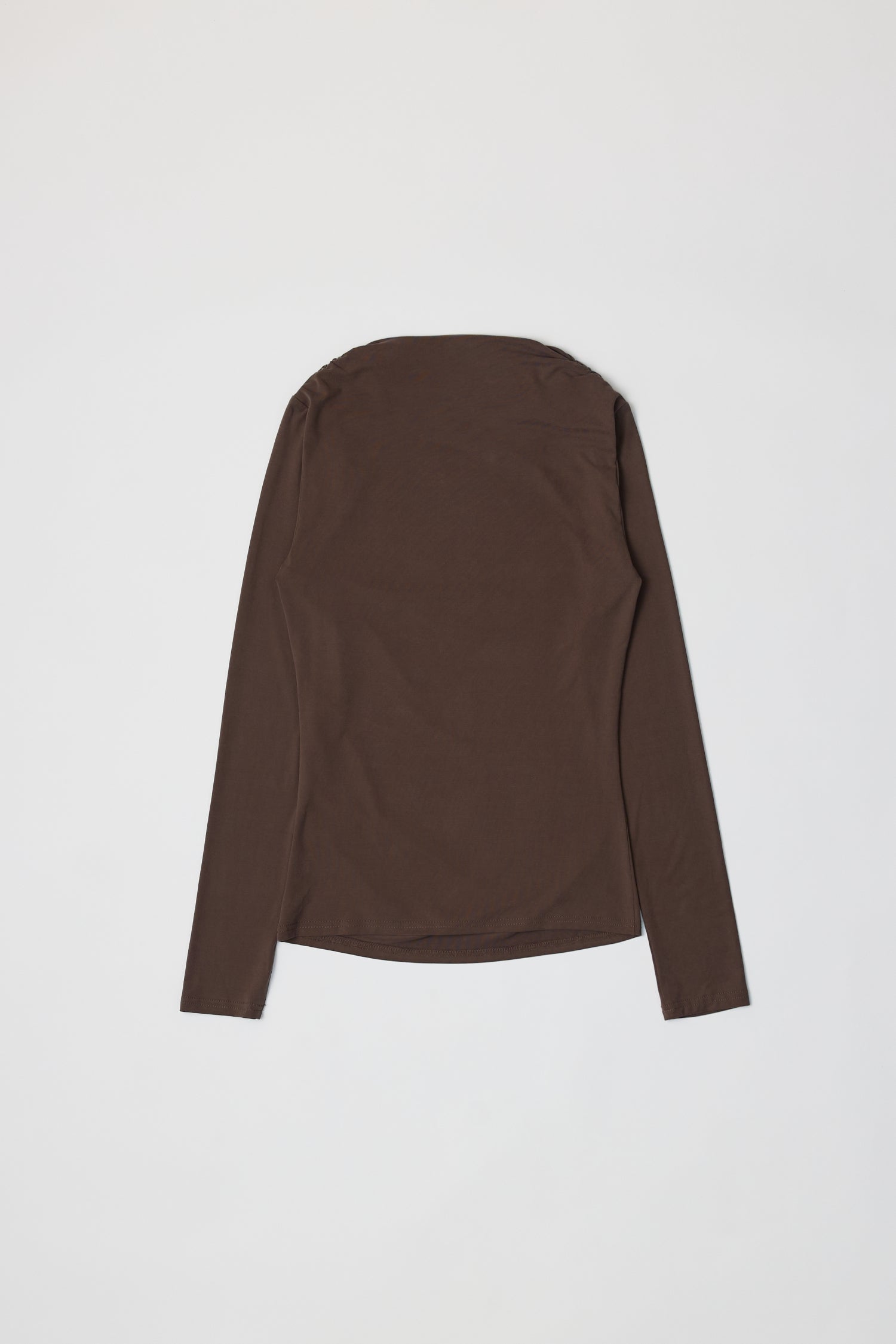 8809551921373, The Calix Top, Tops, All Row, All Row,allrow,brown,Casual,cf-color-black,cf-color-brown,cf-size-l,cf-size-m,cf-size-s,cf-vendor-all-row,Fall,Fitted Top,knit,Knit Top,layer,layering,Layers,Long Sleeve Top,Mock neck,modal,new,Shirred Bodice,Short Sleeve,thin,Tops,Transitional,Winter,Women's,womens top, Information The Calix Top is a mock neck long-sleeve top crafted from a washed modal fabrication offering a soft and comfortable feel. The fitted bodice and straight neckline create a flattering 