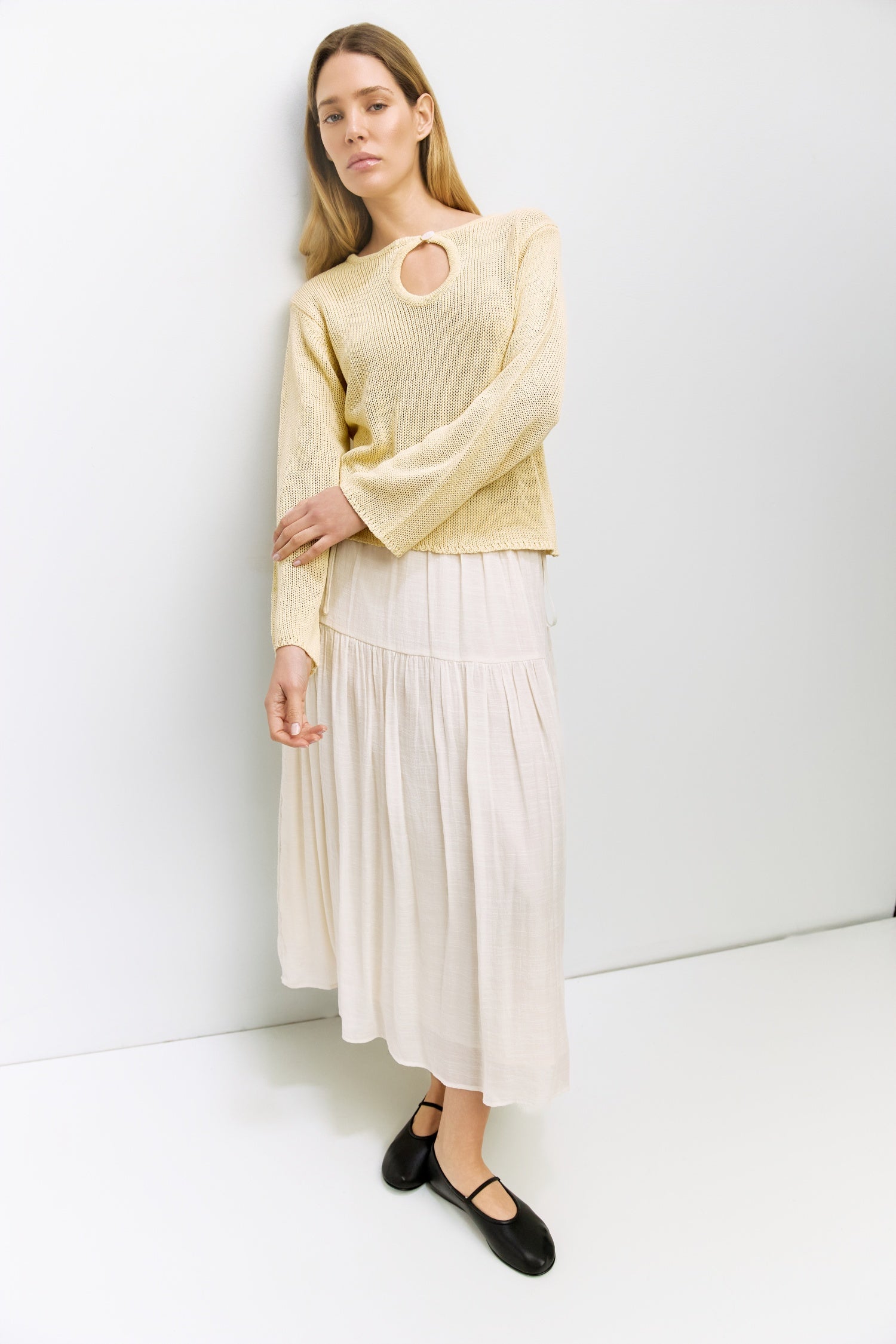 The Tala Sweater | Knit Sweater with Keyhole Neckline