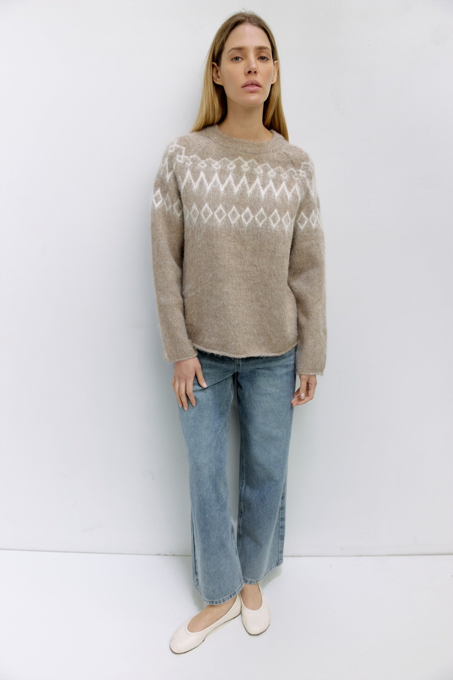 The Wilson Sweater | Fair Isle Brushed Sweater