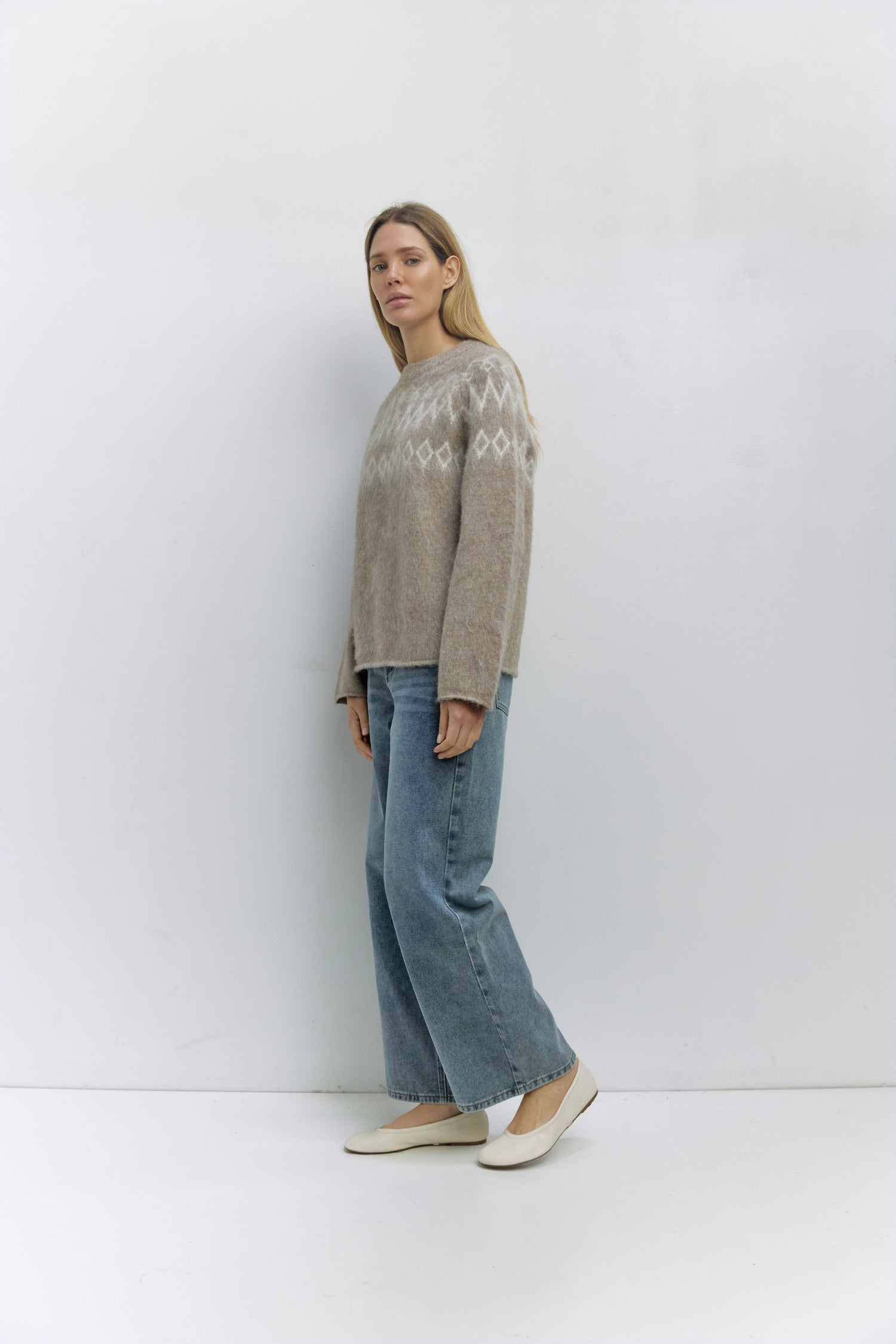 The Wilson Sweater | Fair Isle Brushed Sweater