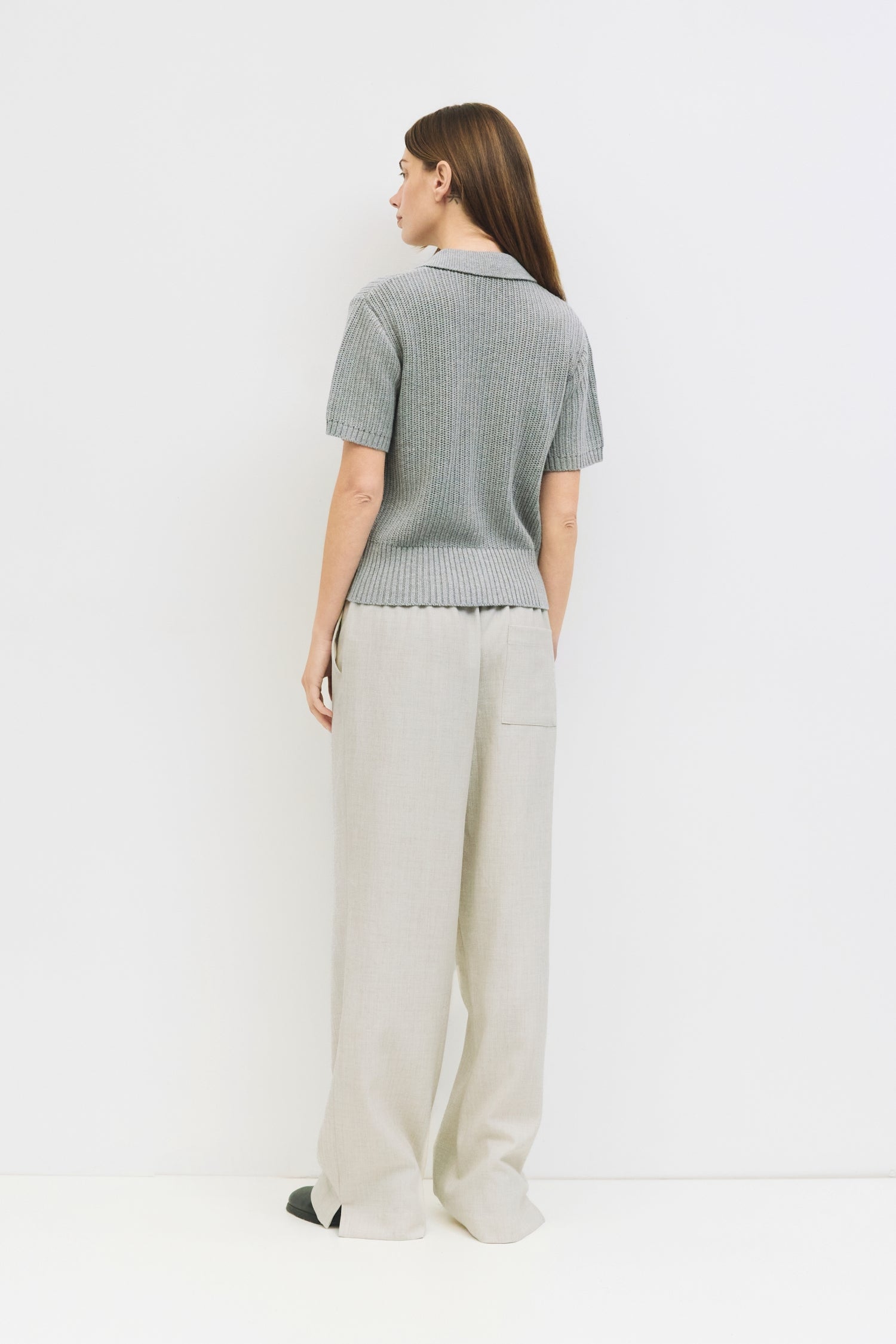 9045652603101, The Nadia Top, Tops, Mod Ref, Casual,cf-color-grey,cf-color-khaki,cf-size-l,cf-size-m,cf-size-s,cf-size-xl,cf-size-xs,cf-vendor-mod-ref,cinched,Cinched Waist,collared,Collared Top,Comfortable,Cotton,Everyday,Grey,Khaki,Knit,mid weight,Mod Ref,modref,new,Relaxed,Relaxed Fit,Rib Knit,Short Sleeve,Soft Knit,Top,Tops,Transitional,Women's,womens top,Zip Up, Information The Nadia Top is a short-sleeve knit top crafted from a midweight open knit for a breathable feel, collared neckline, and a front 
