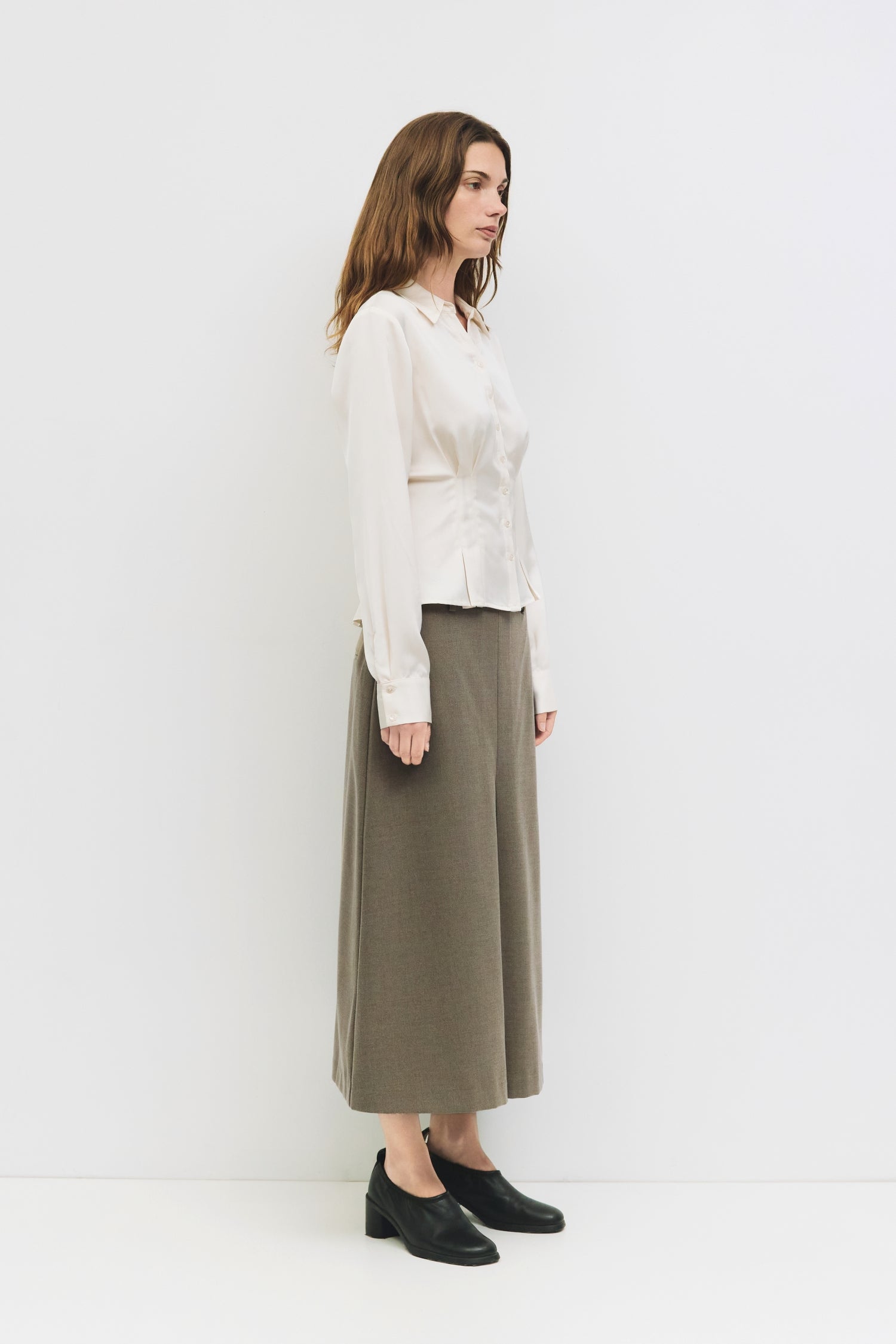 トップス apolina Bettina blouse 5/7 The Rina Top | Satin Button-Up Blouse