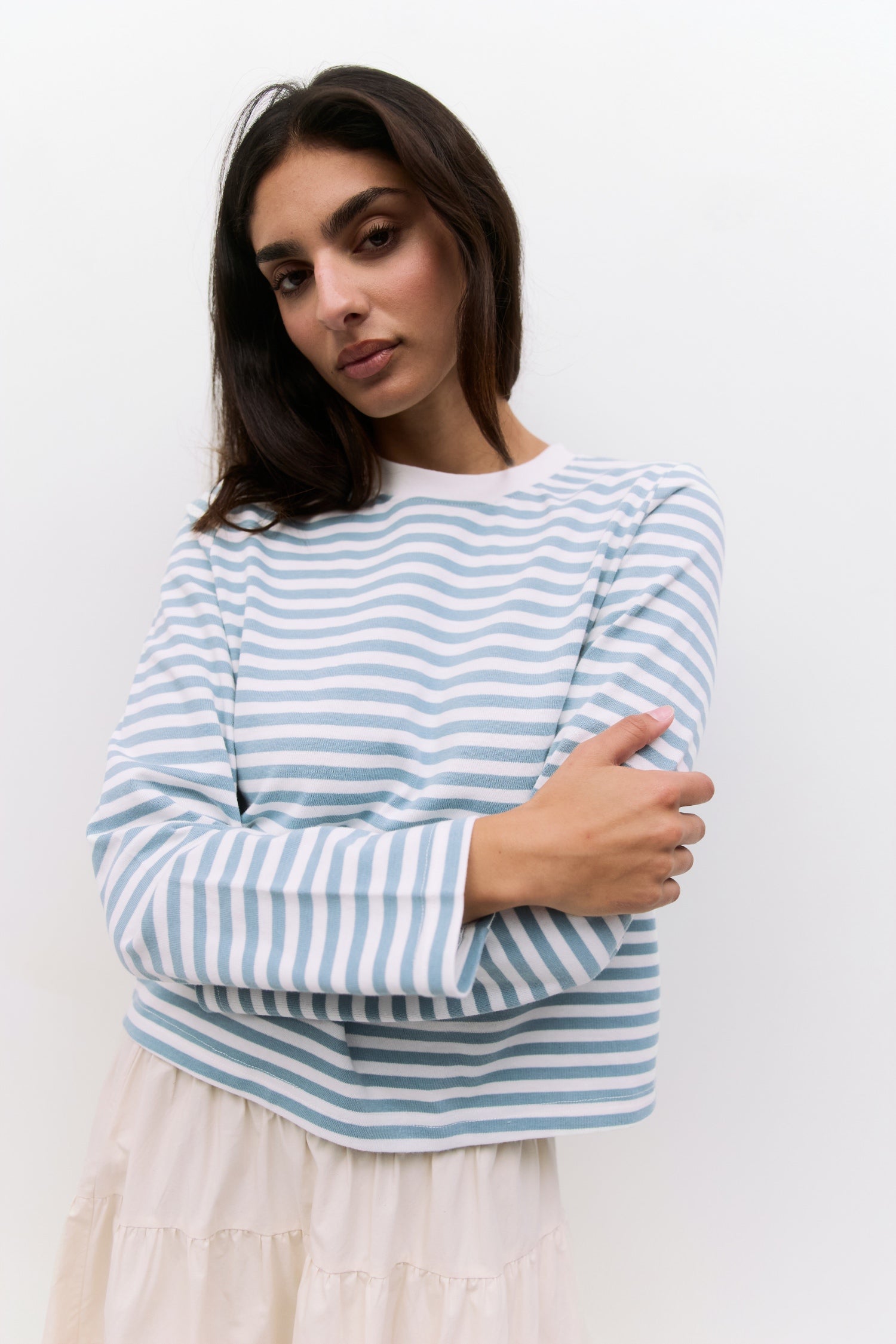 The Kathleen Top | Striped Long Sleeve T-Shirt