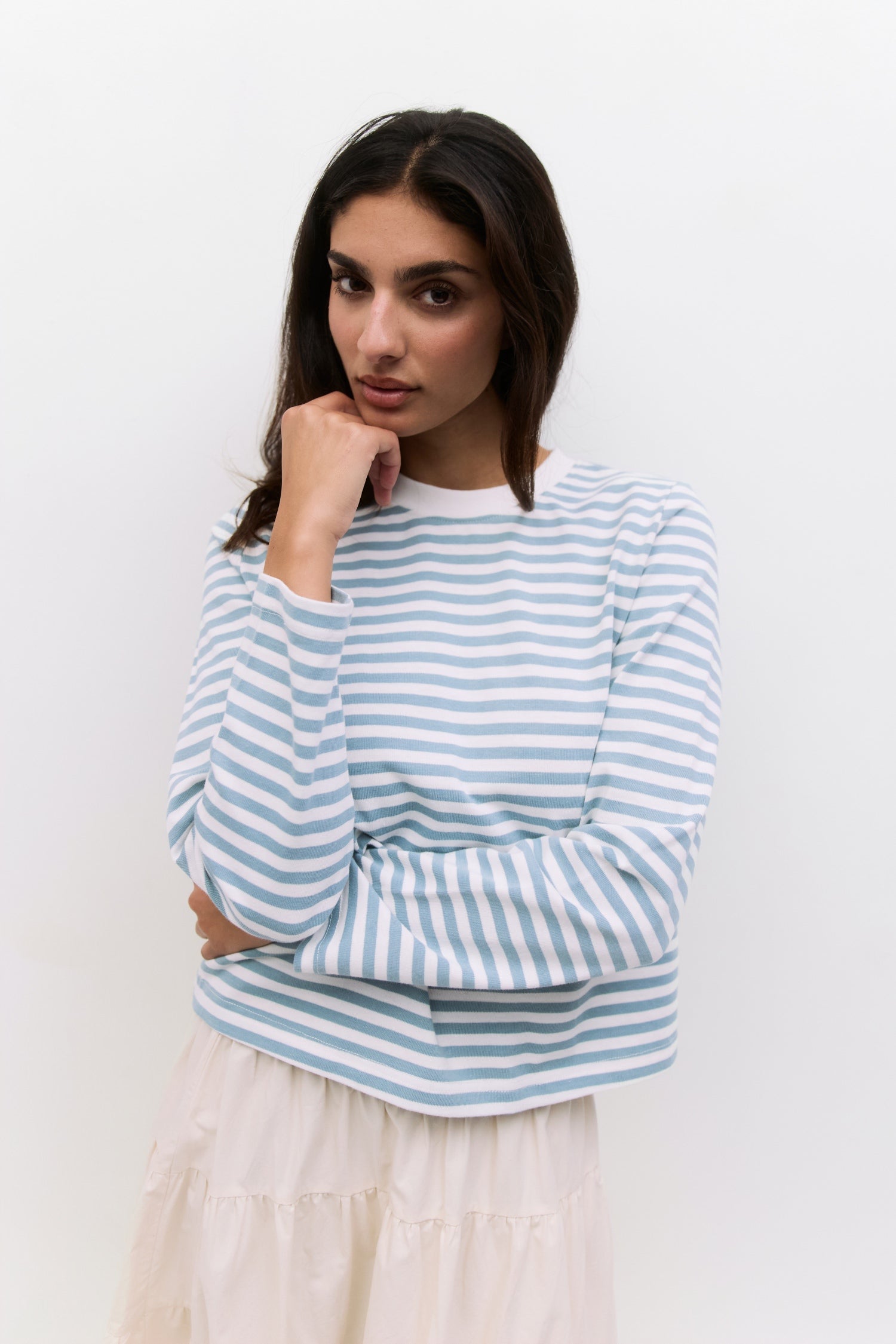 The Kathleen Top | Striped Long Sleeve T-Shirt
