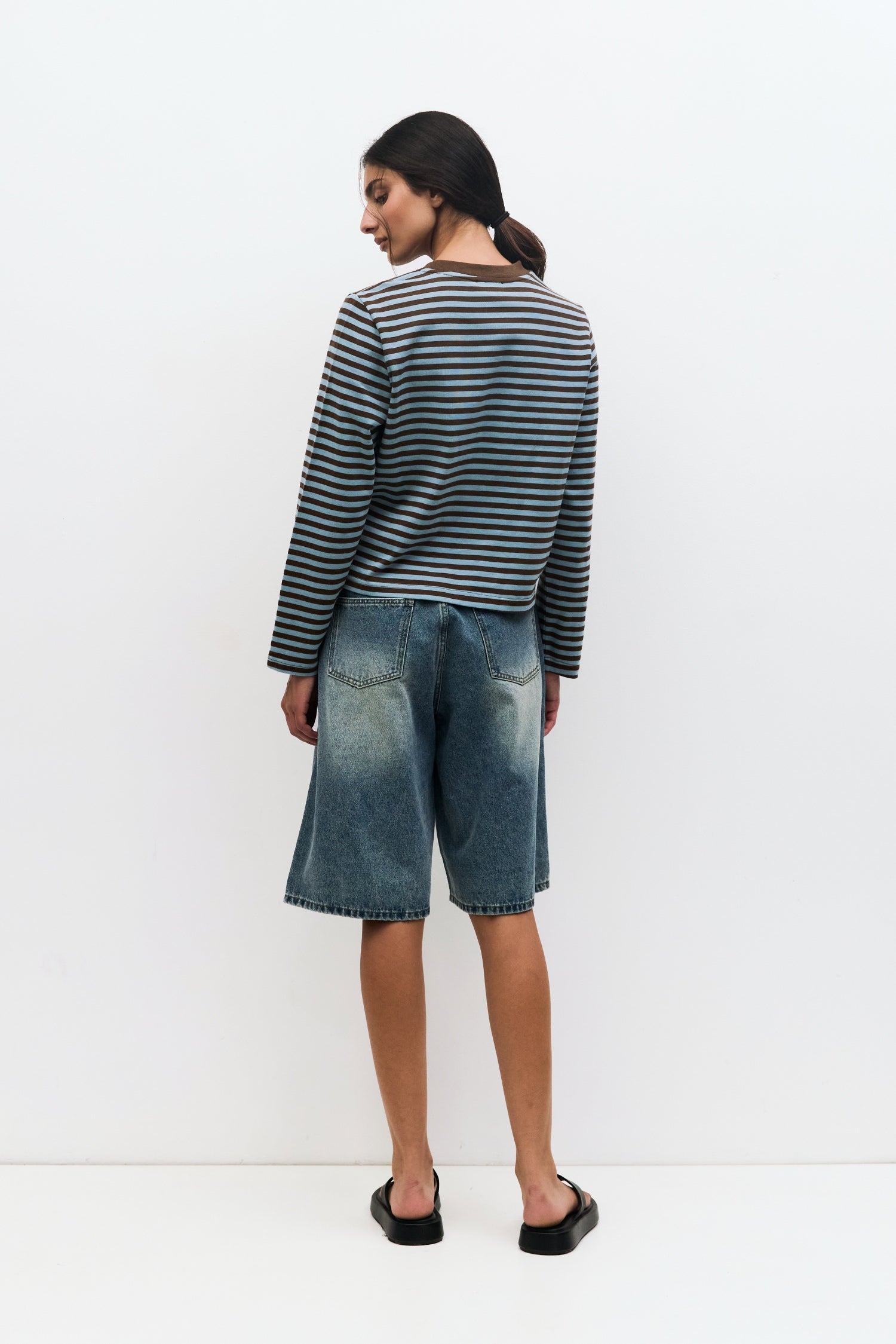 The Kathleen Top | Striped Long Sleeve T-Shirt