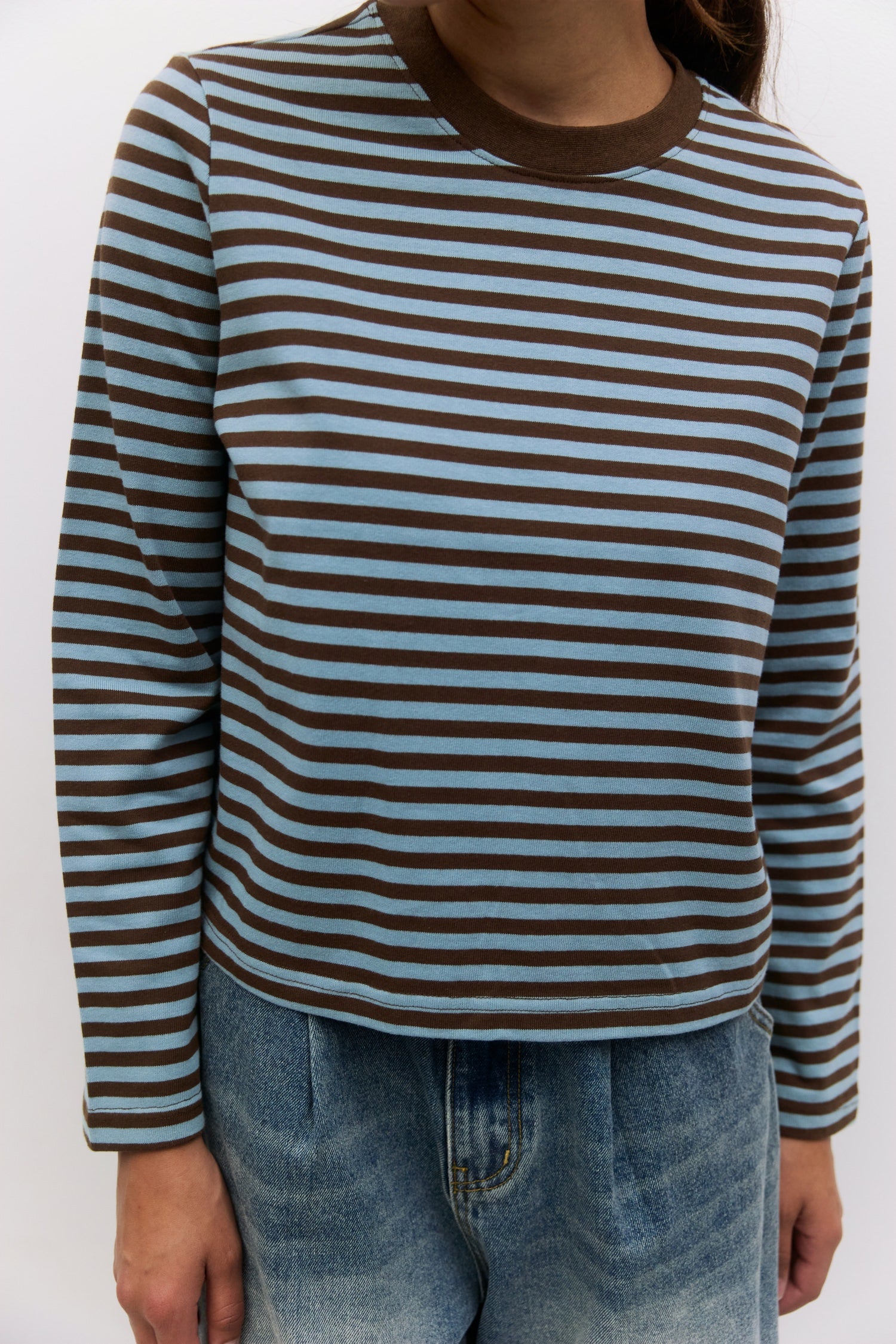 The Kathleen Top | Striped Long Sleeve T-Shirt