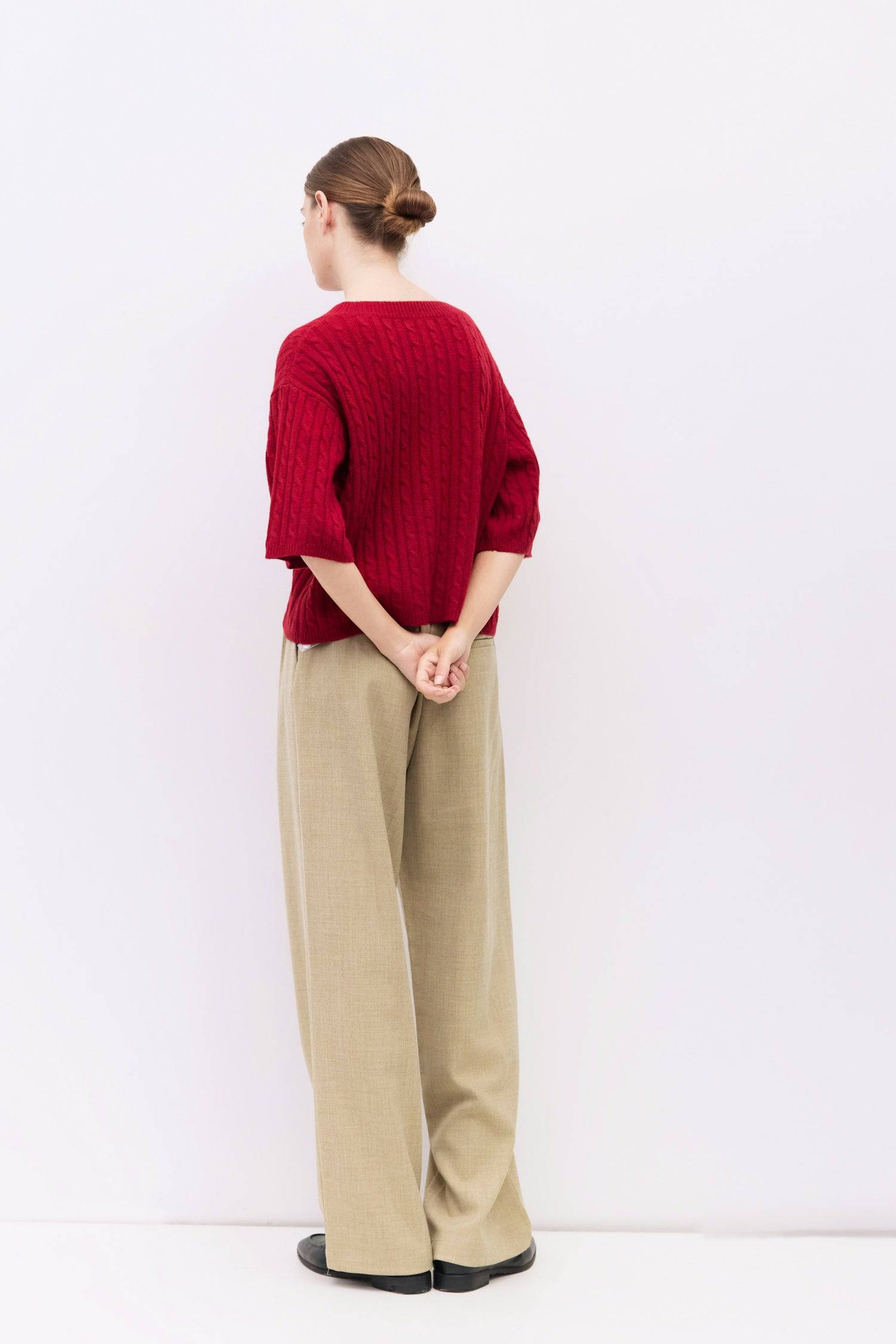 The Stacey Cardigan | Brushed Half Sleeve Cardigan