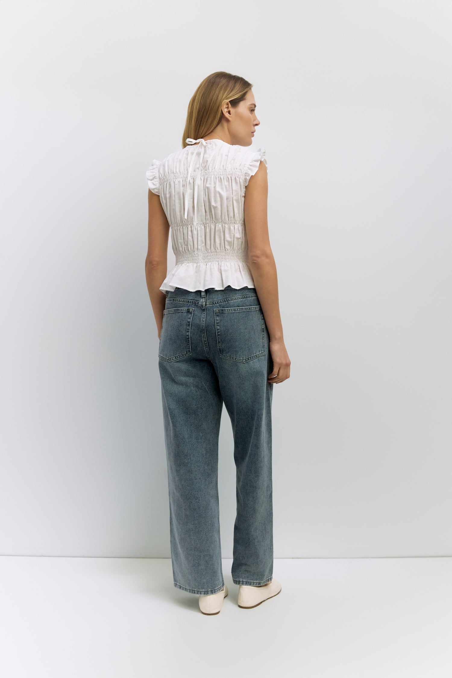 The Eugenie Top | Smocked Ruffle Top