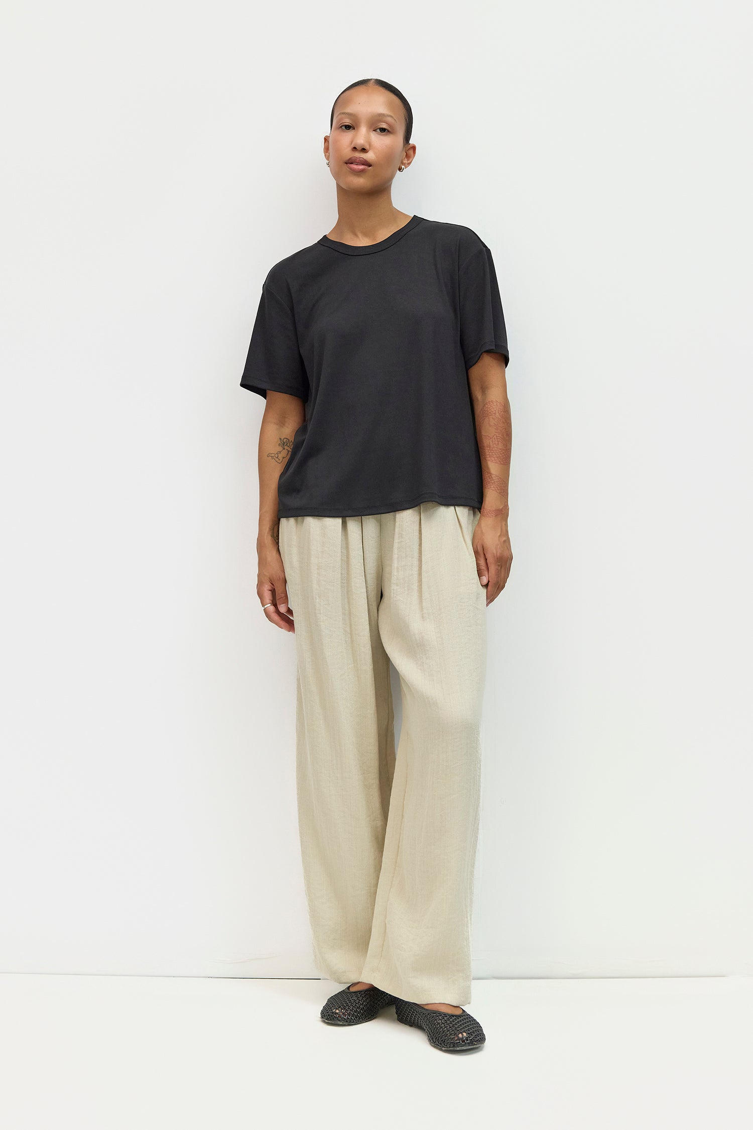 The Lee Top | Modal Cupro Knit T-Shirt
