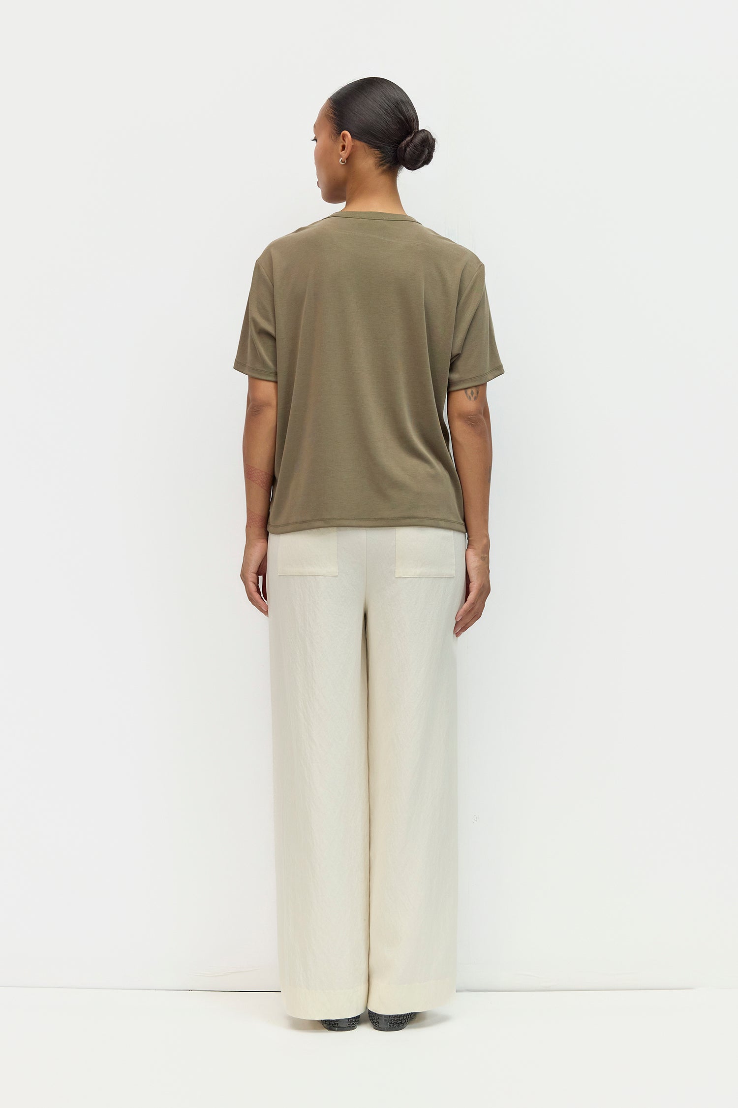 The Lee Top | Modal Cupro Knit T-Shirt