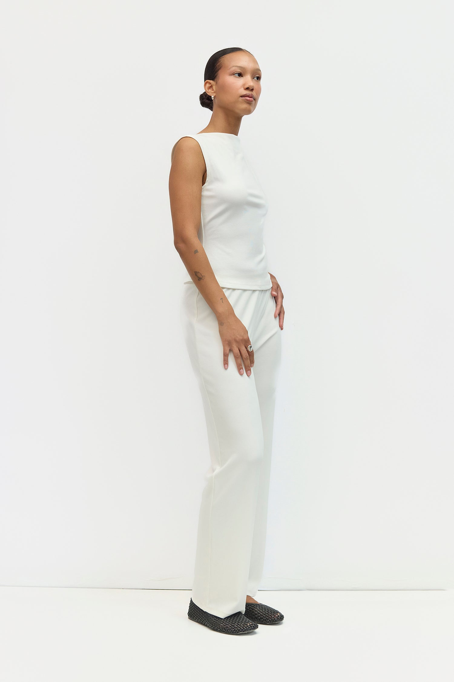 The Loraine Top | Cowl Neck Sleeveless Modal Cupro Top