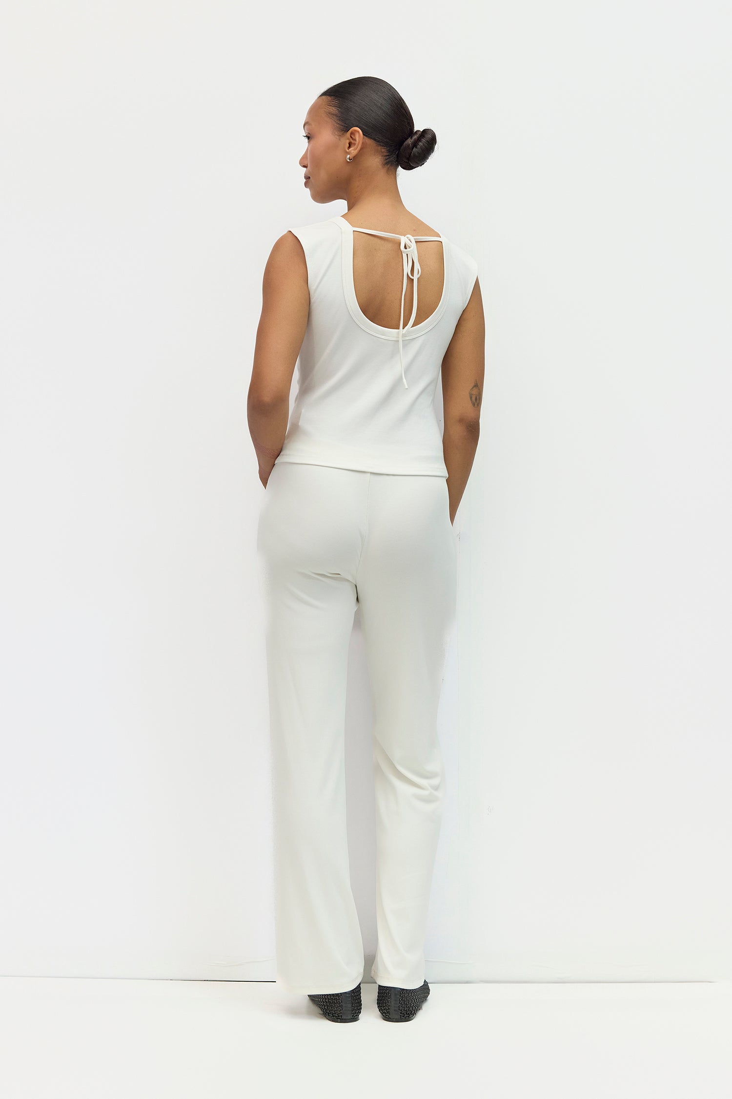 The Janey Top | Sleeveless Cowl Neck Modal Cupro Knit Top