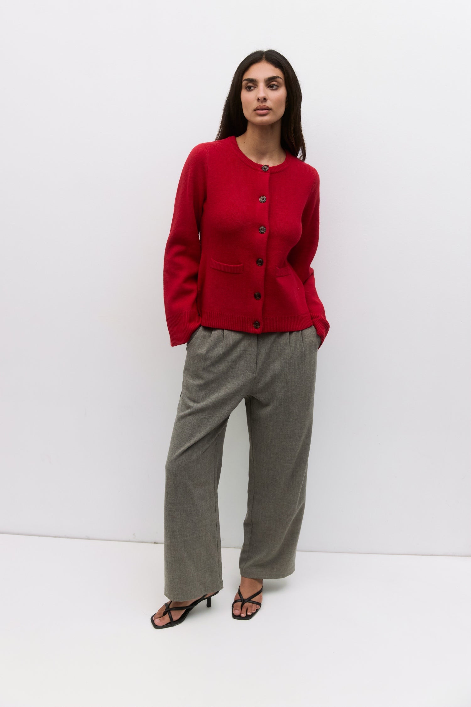 The Tyler Cardigan | Bell Sleeve Buttoned Cardigan