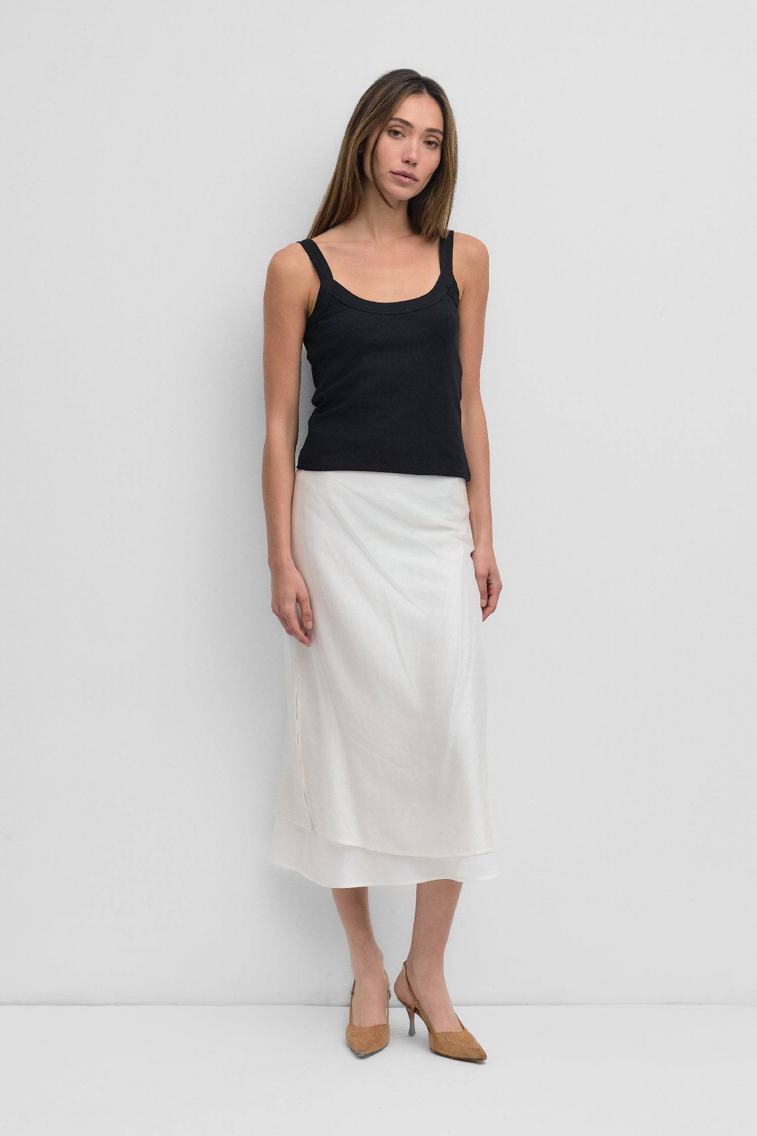 The Shay Tank Top | Square Neck Rib Tank