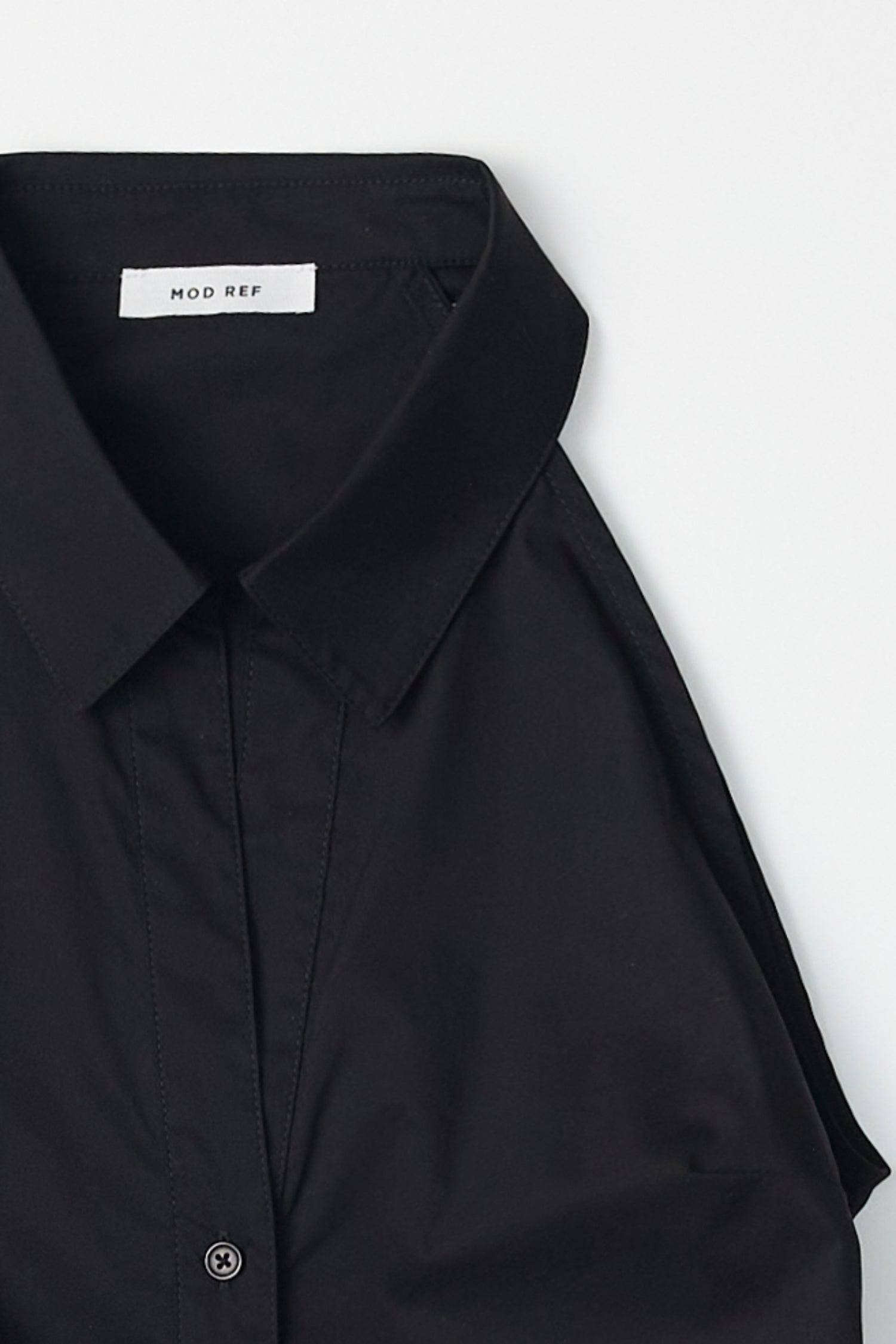 8984827855069, The Cambria Top, Tops, Mod Ref, Black,Breathable,Button down,Button Down Shirt,Button Up,Casual,cf-color-black,cf-color-blue,cf-color-white,cf-size-l,cf-size-m,cf-size-s,cf-vendor-mod-ref,cinched,Cinched Back,Cinched Waist,collared,Collared Top,Cotton,everyday,final-sale,finalsale,Long Sleeve,Long Sleeve Top,new,Oversized,sale,spring,Striped,Summer,Tops,Transitional,white,womens,Work,Workwear, Information The Cambria Top features a flattering halter neckline and a button-down front for a styl