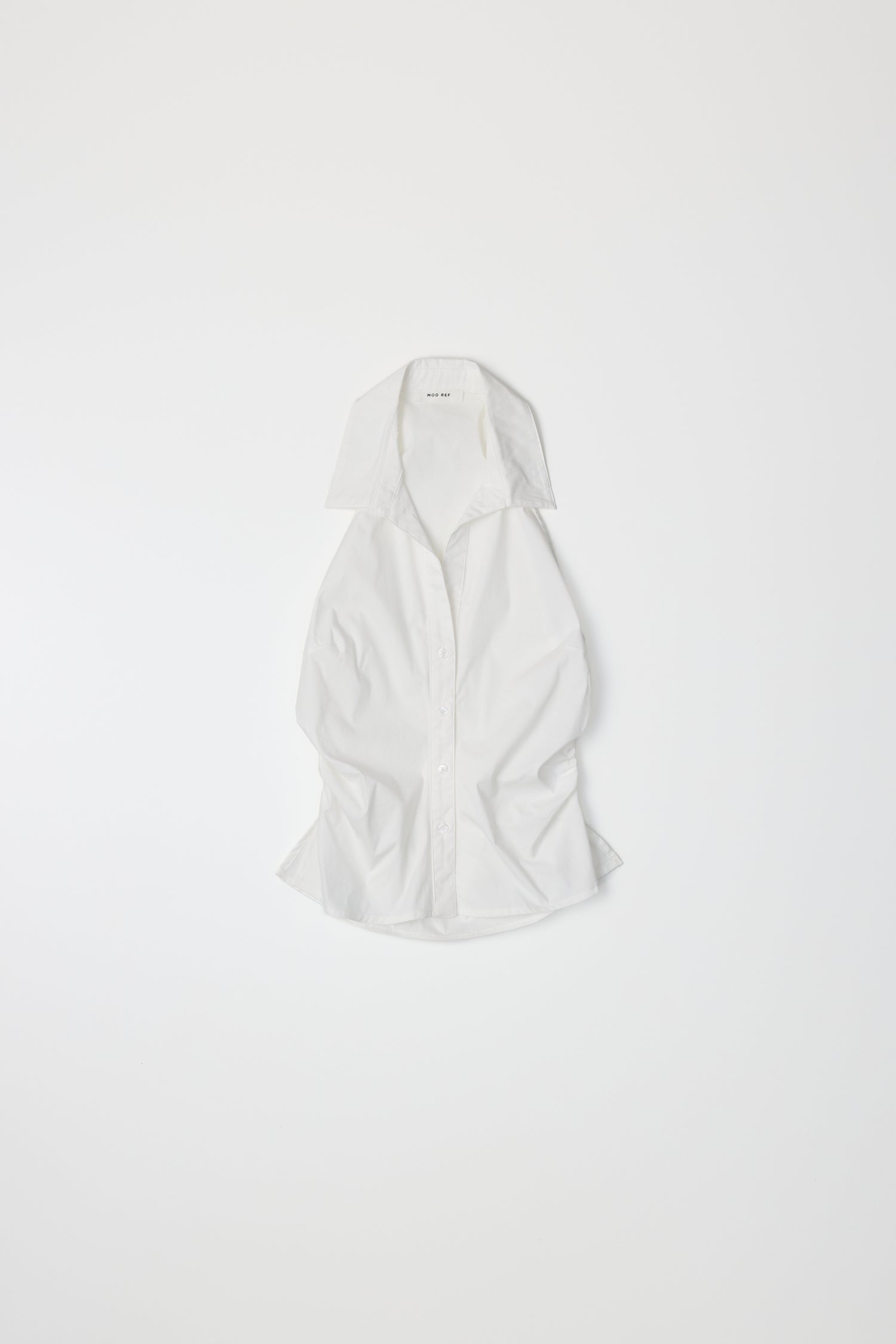 8984827855069, The Cambria Top, Tops, Mod Ref, Black,Breathable,Button down,Button Down Shirt,Button Up,Casual,cf-color-black,cf-color-blue,cf-color-white,cf-size-l,cf-size-m,cf-size-s,cf-vendor-mod-ref,cinched,Cinched Back,Cinched Waist,collared,Collared Top,Cotton,everyday,final-sale,finalsale,Long Sleeve,Long Sleeve Top,new,Oversized,sale,spring,Striped,Summer,Tops,Transitional,white,womens,Work,Workwear, Information The Cambria Top features a flattering halter neckline and a button-down front for a styl