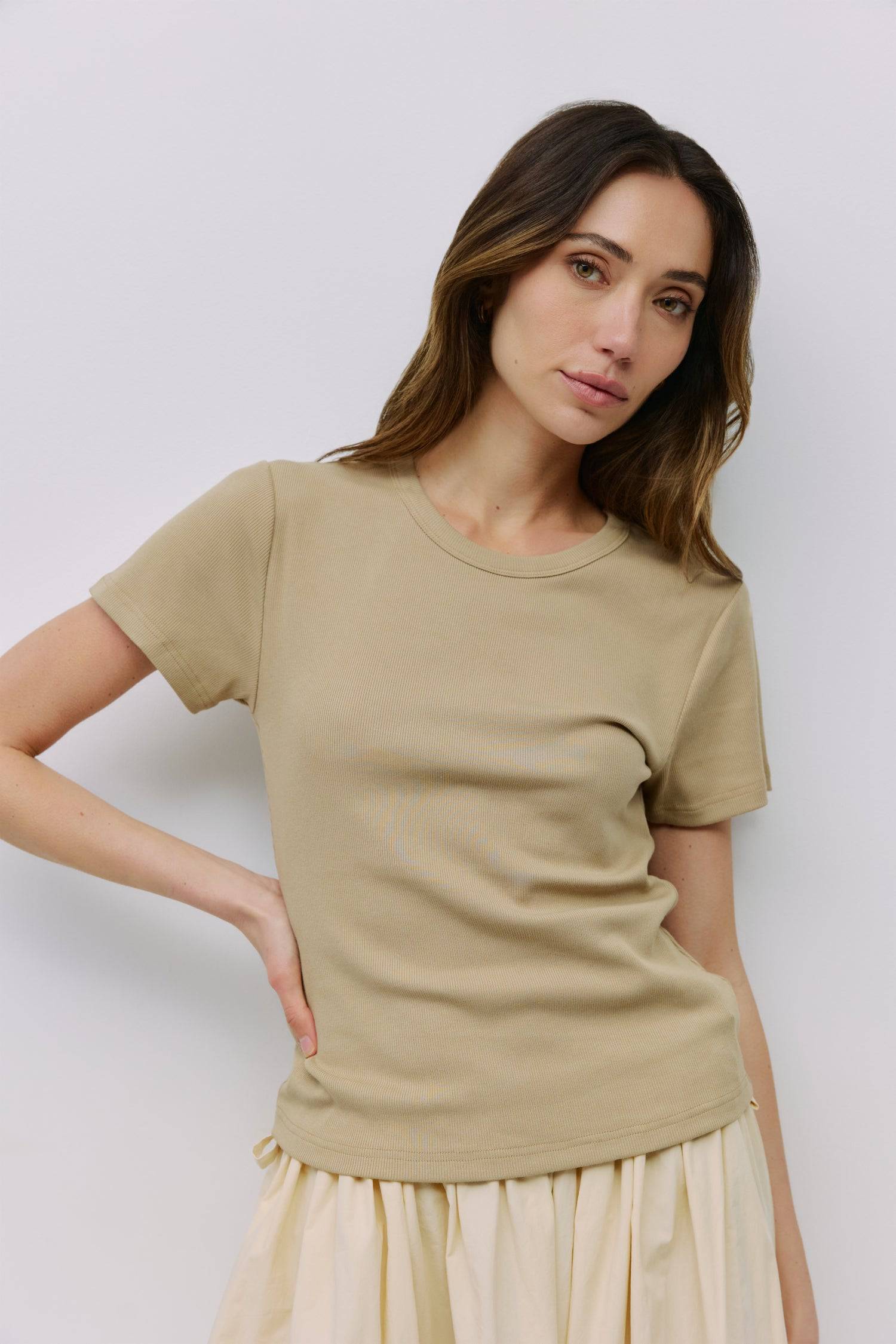 8983731699933, The Miller Top, Tops, Mod Ref, 90s,Basic,Basics,Black,Blue,Casual,cf-color-black,cf-color-blue,cf-color-white,cf-size-l,cf-size-m,cf-size-s,cf-vendor-mod-ref,Comfortable,Crew Neck,Crew Neckline,Everyday,Form Fitting,Ribbed,Ribbed Fabric,Ribbed Top,Short Sleeve,Spring,stretch,Stretchy,Summer,Tee,Tops,Transitional,white,Women's, Information The Miller Top is a short-sleeve ribbed tee made from a heavy-weight knit for a structured, comfortable fit. With its classic round neckline, it’s a versati