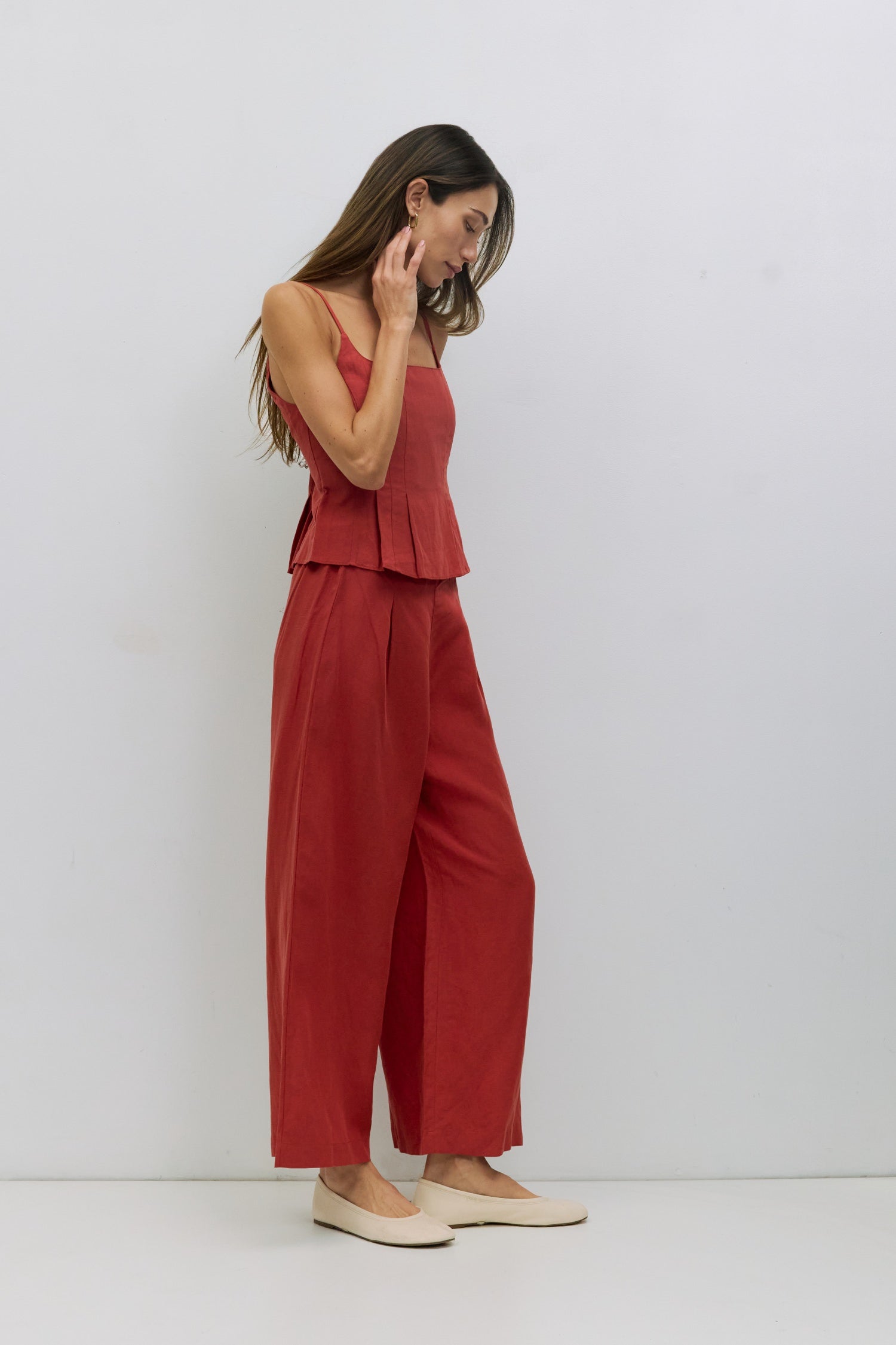 The Jocelyn Pants | Pleated Linen Pants