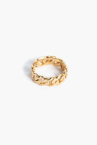 Handcrafted Gold Chain Ring