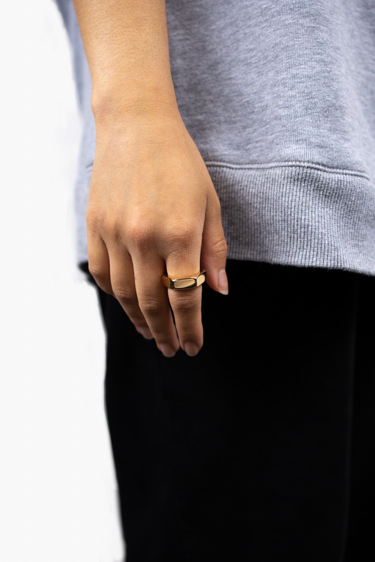 Handcrafted Bolt-Shape Ring 