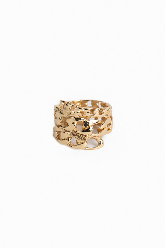 Curb Chain Gold Rings
