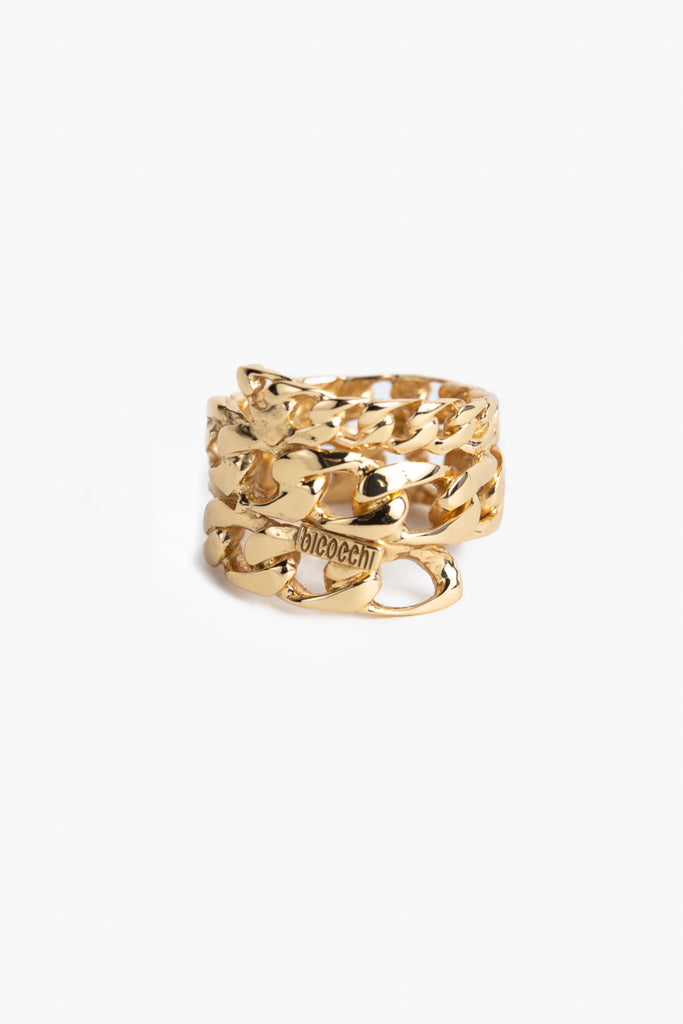 Curb Chain Gold Rings