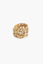 Curb Chain Gold Rings