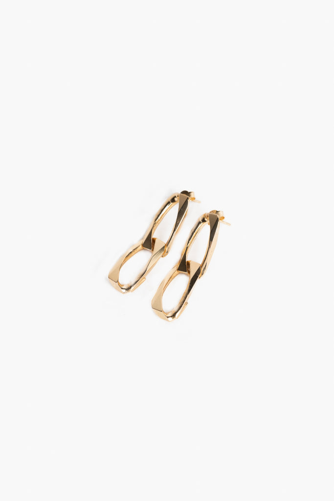 Gold Link Earrings