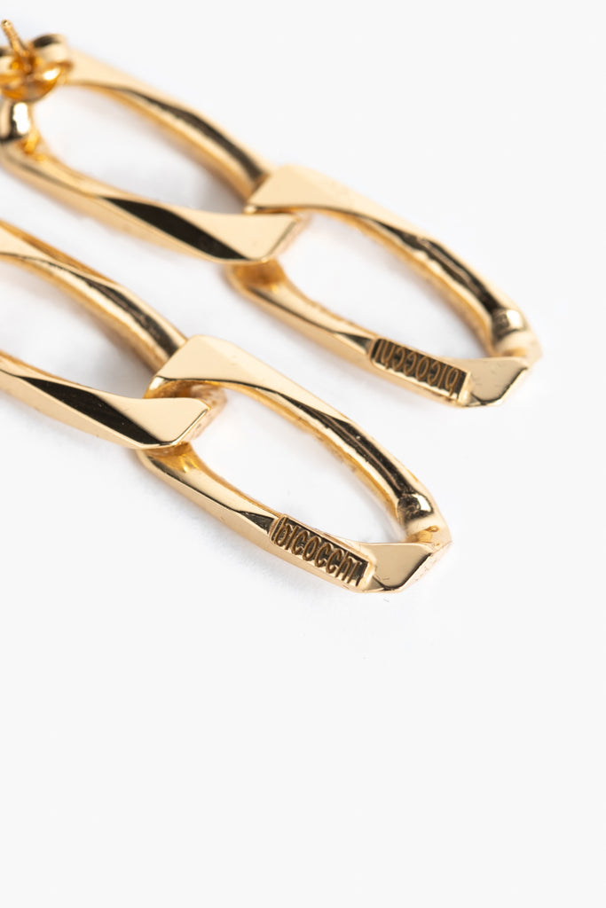 Gold Link Earrings