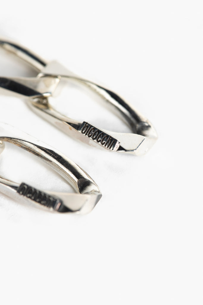Link Chain Silver Earrings